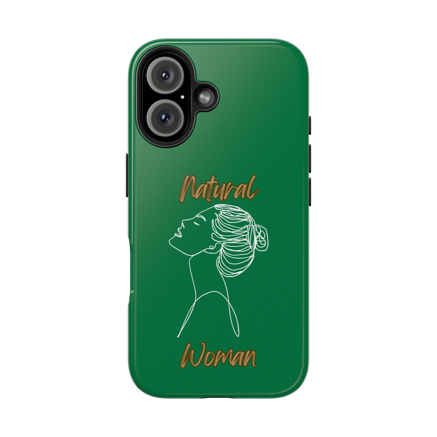 Natural Woman Wet Bun (WL) Tough Phone Cases DARK GREEN