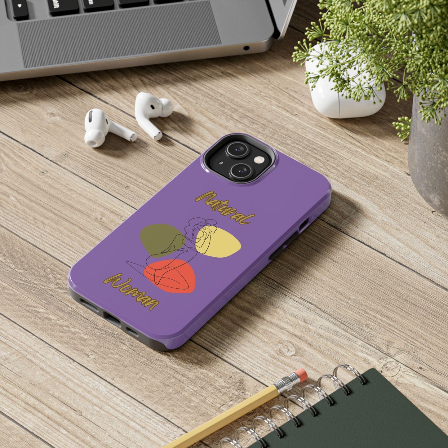 Natural Woman Colorful Pose (BL)Tough Phone Cases LIGHT PURPLE
