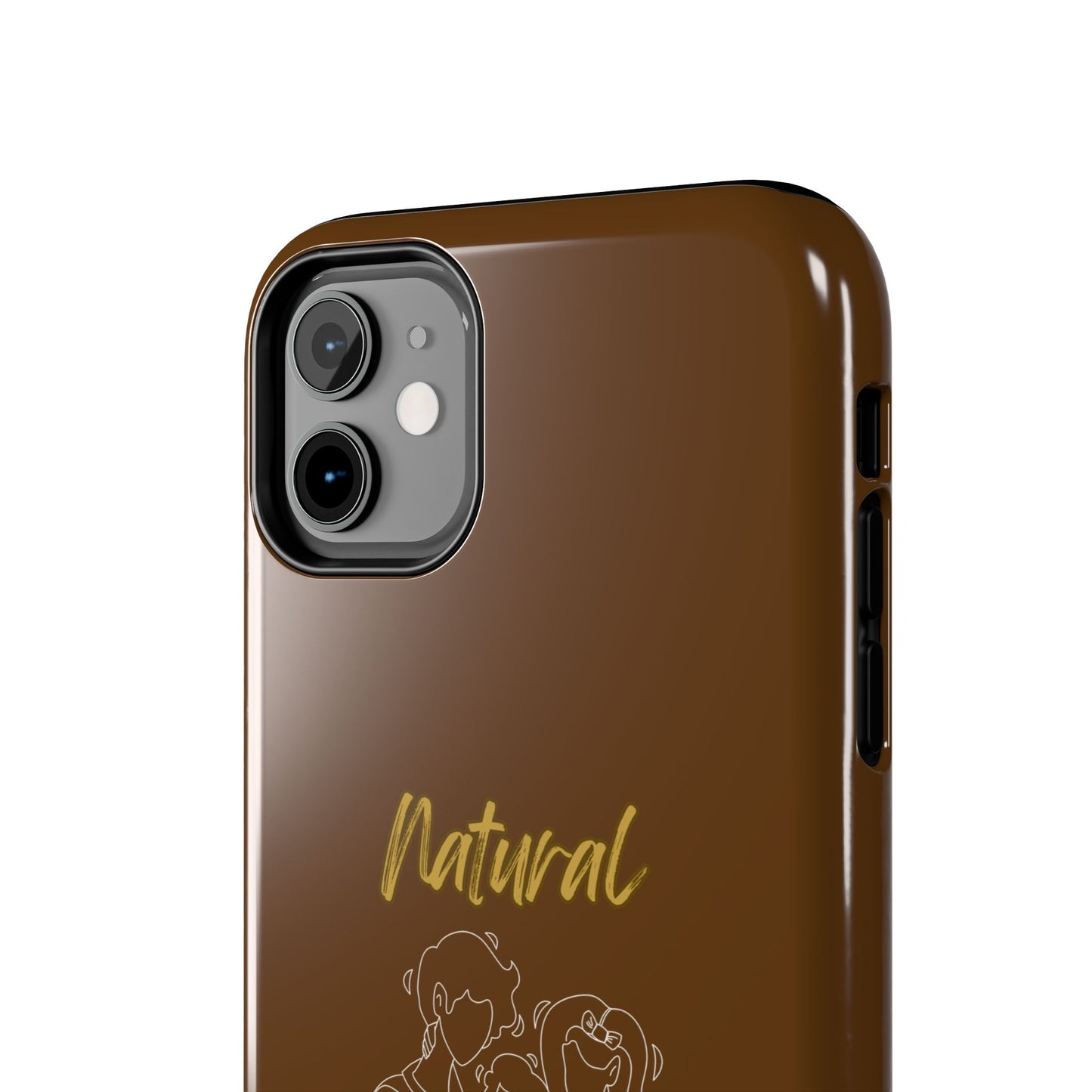 Natural Woman Bear Hugs (WL) Tough Phone Cases BROWN
