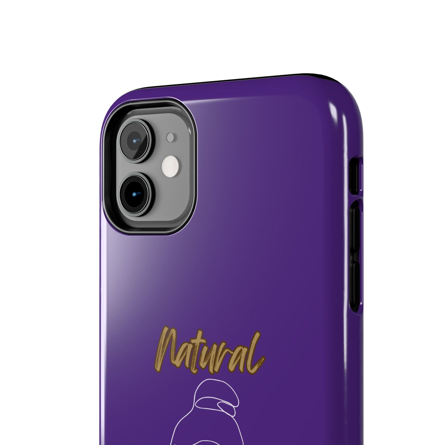 Natural Woman Sassy Bun (WL) Tough Phone Cases PURPLE