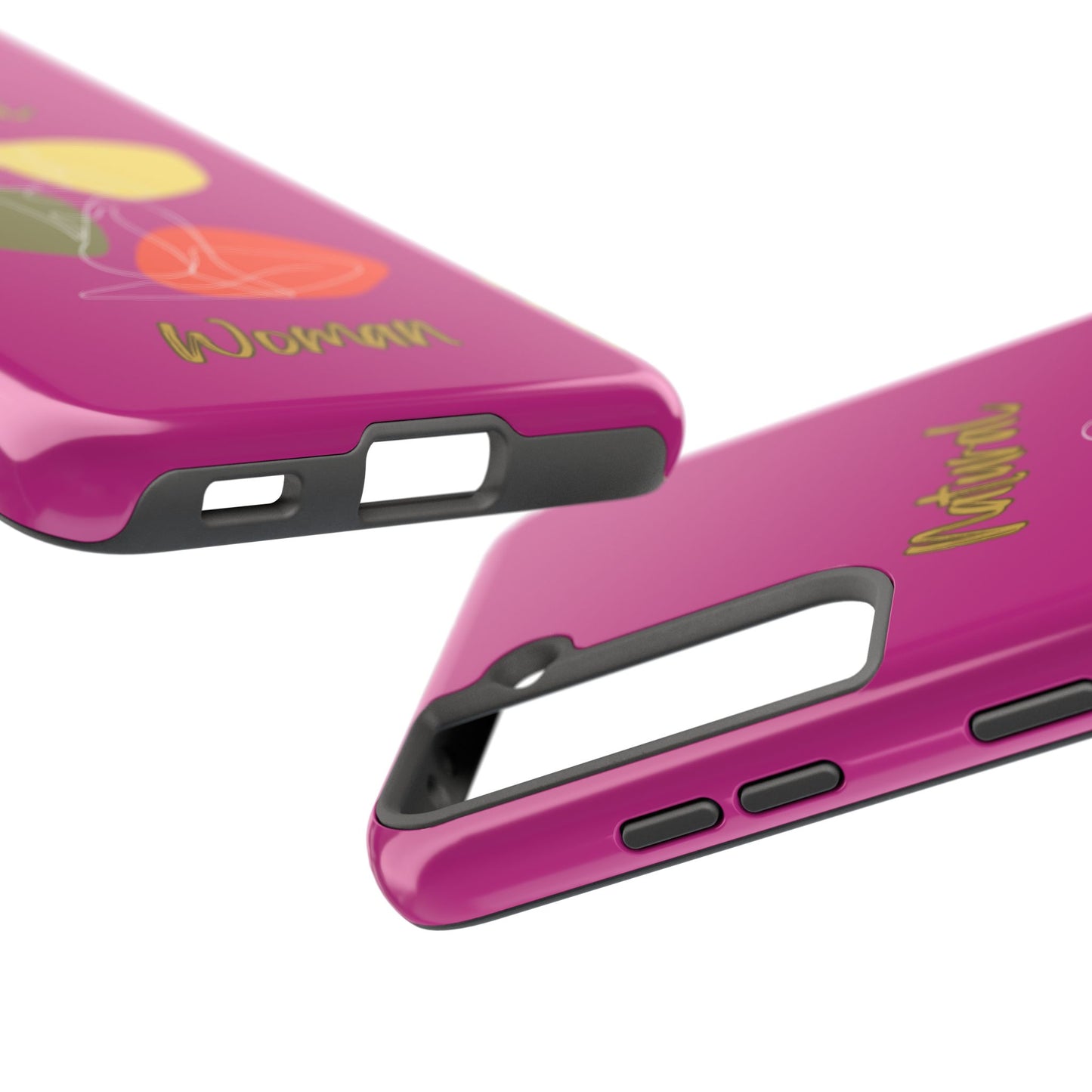 Natural Woman Colorful Pose (WL)Tough Phone Cases PINK