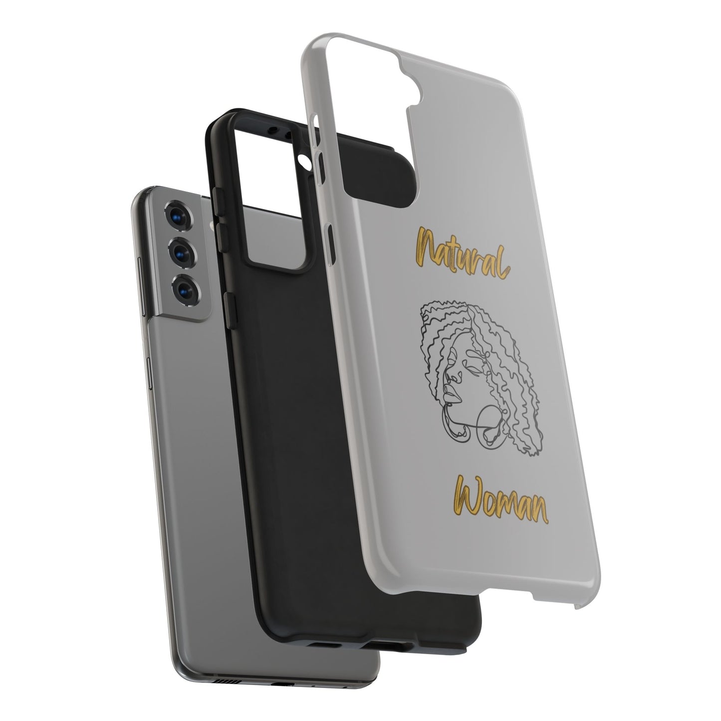 Natural Woman Naturally Me (BL)Tough Phone Cases LIGHT GREY