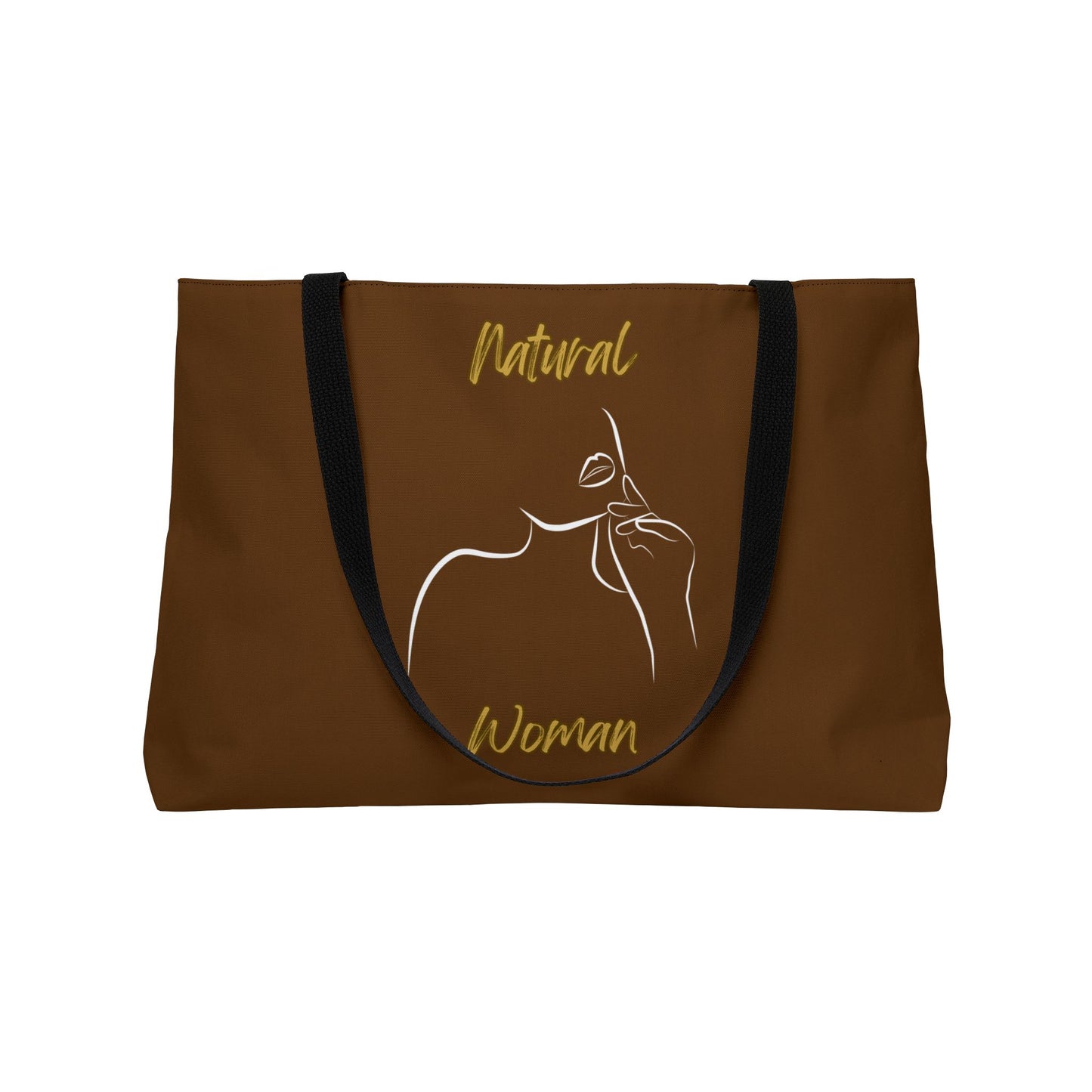 Natural Woman Chin Up (WL) Weekender Tote Bag BROWN