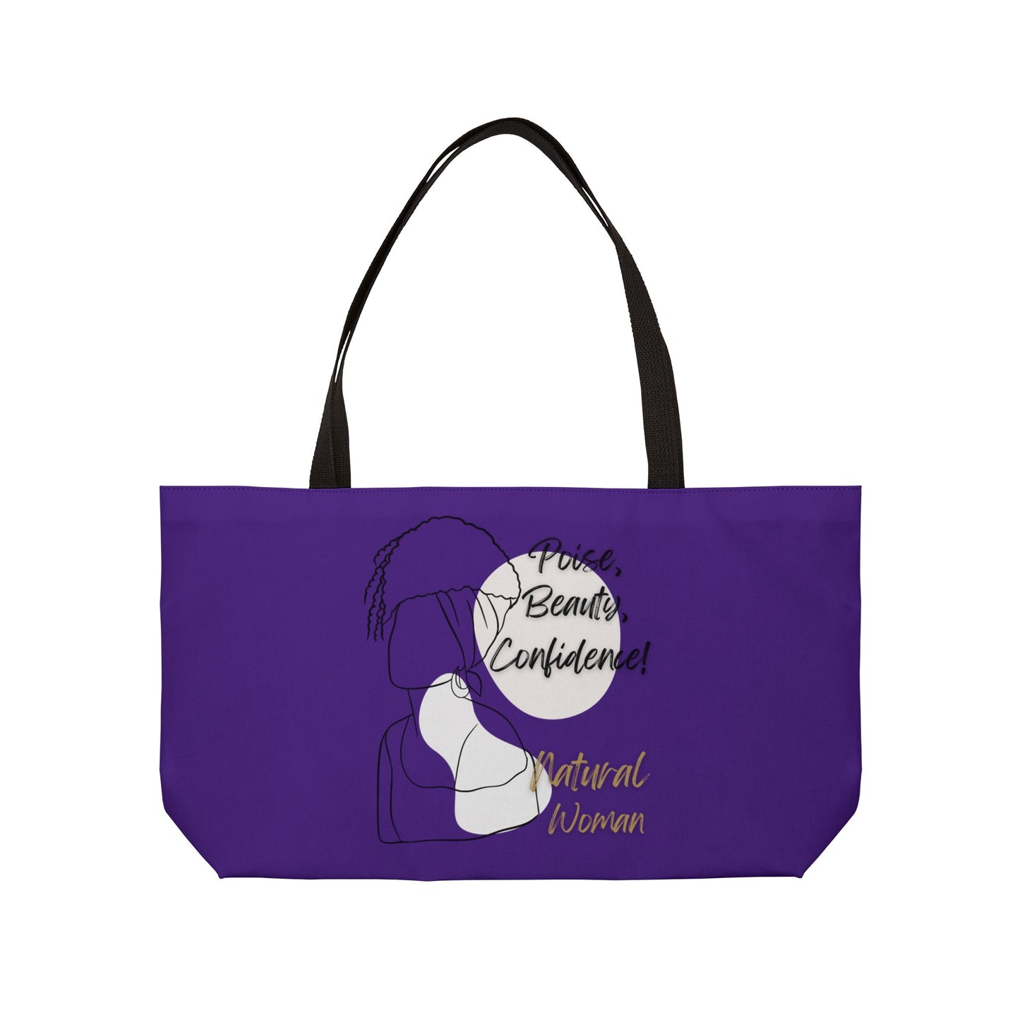 Natural Woman Puff (BL) Weekender Tote Bag PURPLE