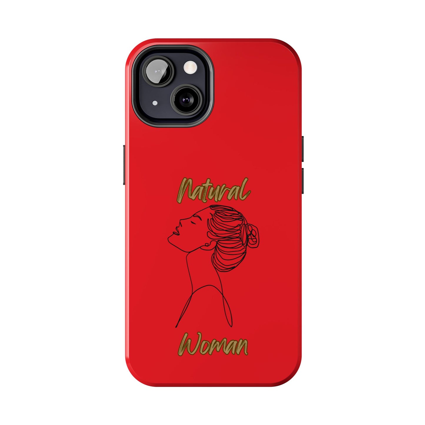 Natural Woman Wet Bun (BL) Tough Phone Cases RED