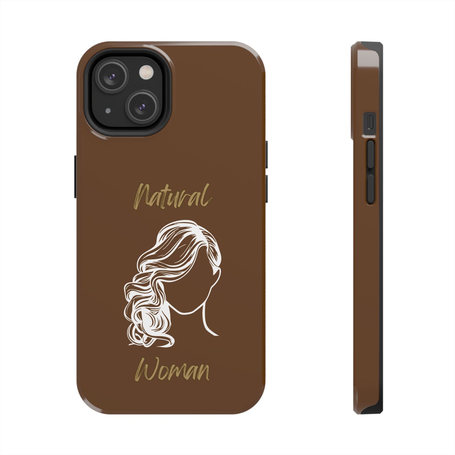 Natural Woman Long Curl (WL)Tough Phone Cases BROWN