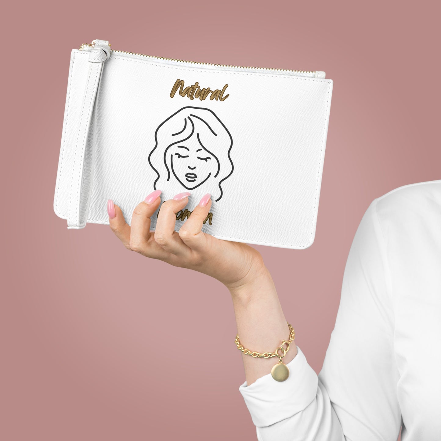 Natural Woman Modest (BL) Clutch Bag WHITE