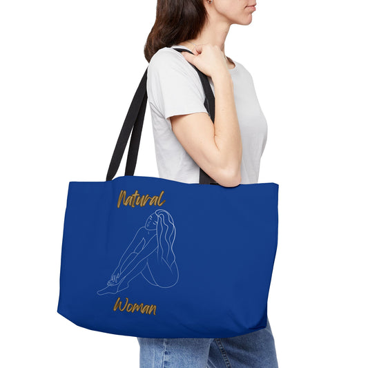 Natural Woman Beauty (WL) Weekender Tote Bag DARK BLUE