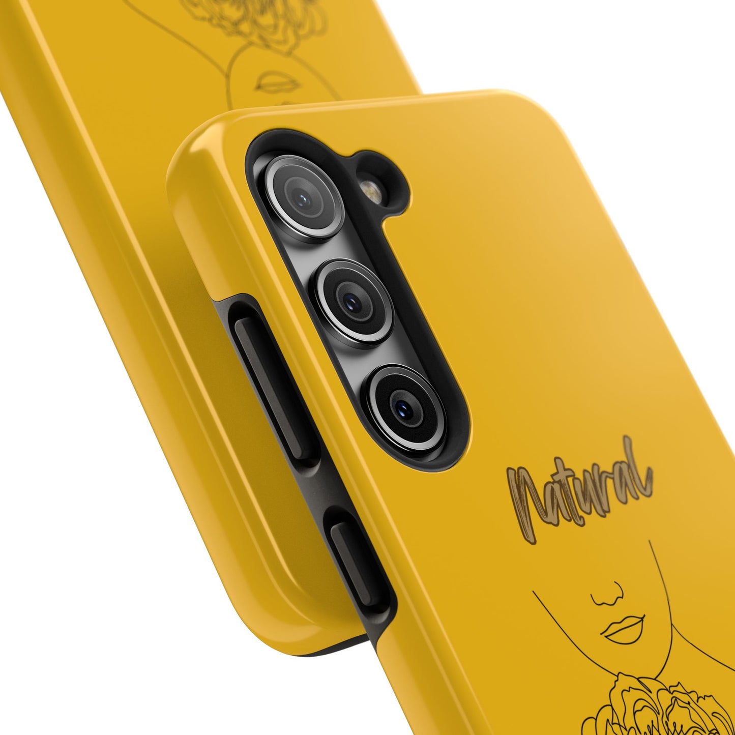 Natural Woman Kissed Flower (BL)Tough Phone Cases YELLOW