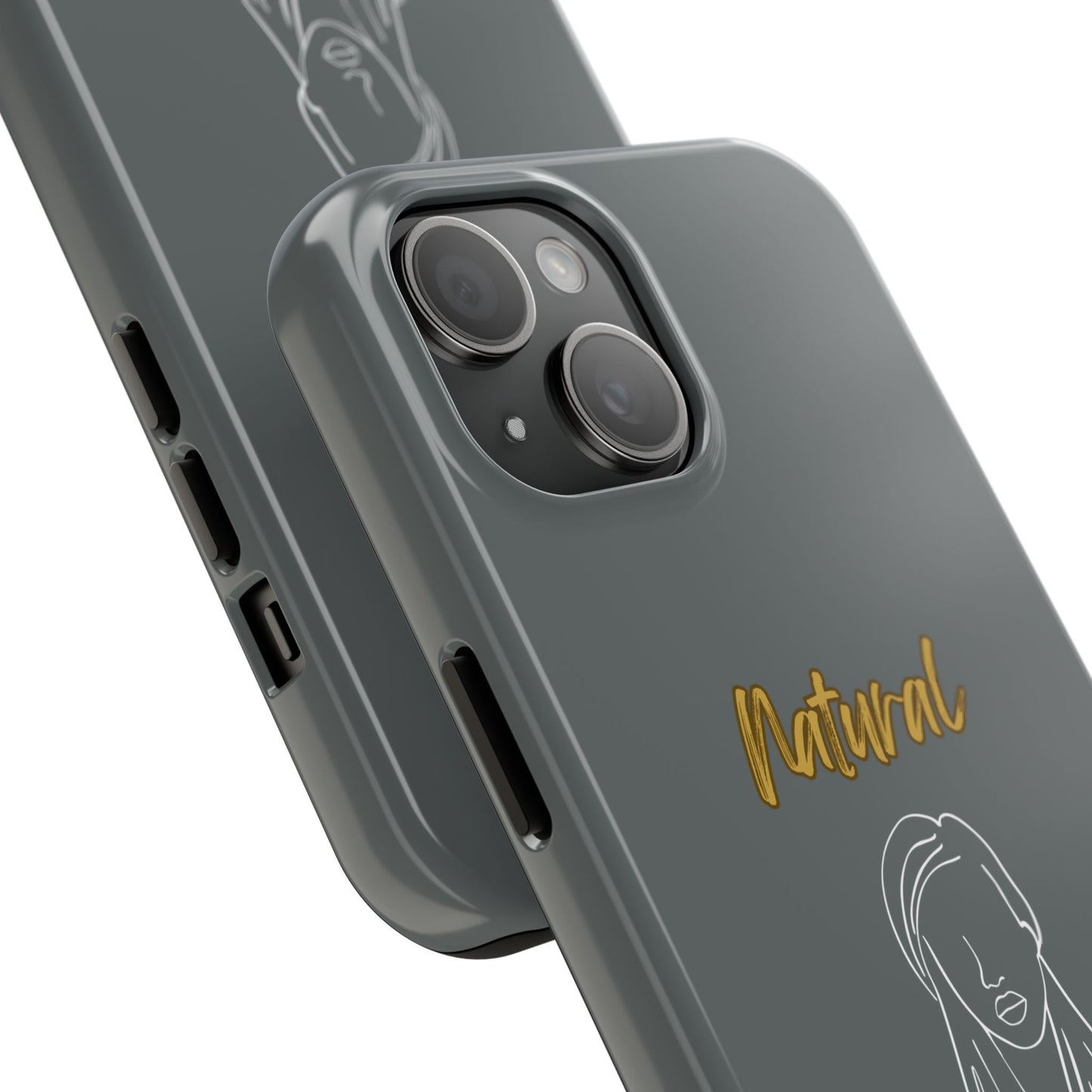 Natural Woman Content (WL)Tough Phone Cases DARK GREY