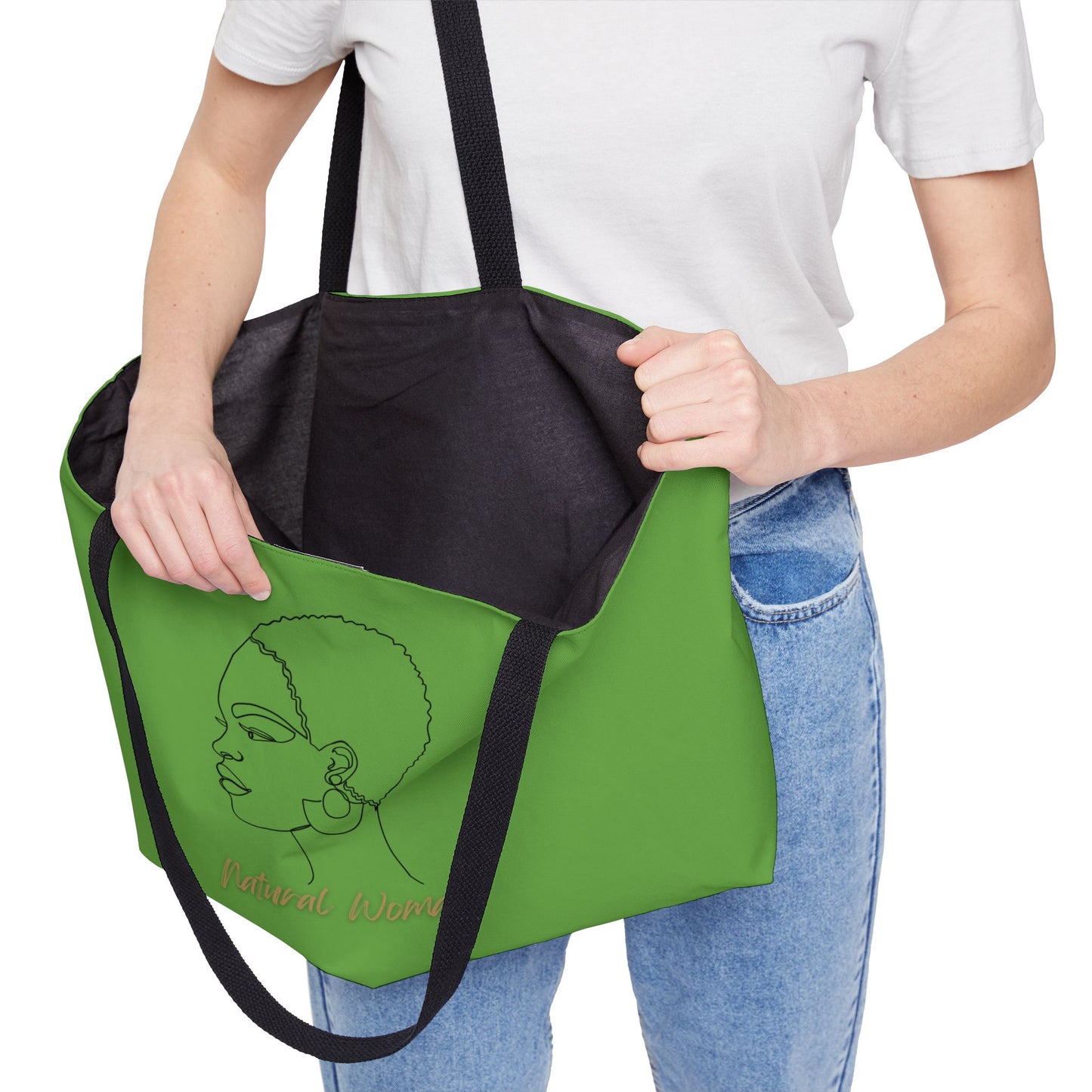 Natural Woman Finger Wave (BL) Weekender Tote Bag GREEN