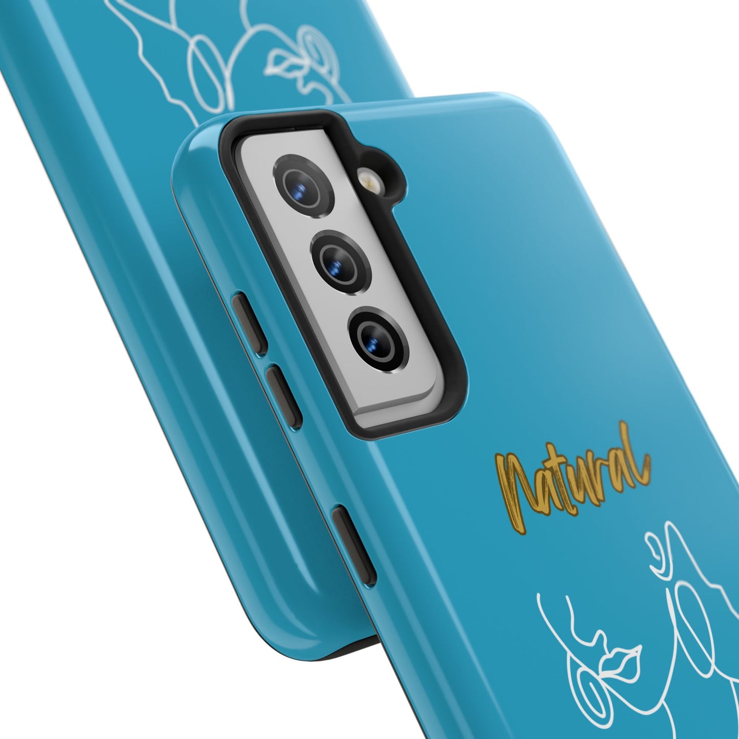 Natural Woman Lips (WL)Tough Phone Cases TURQUOISE