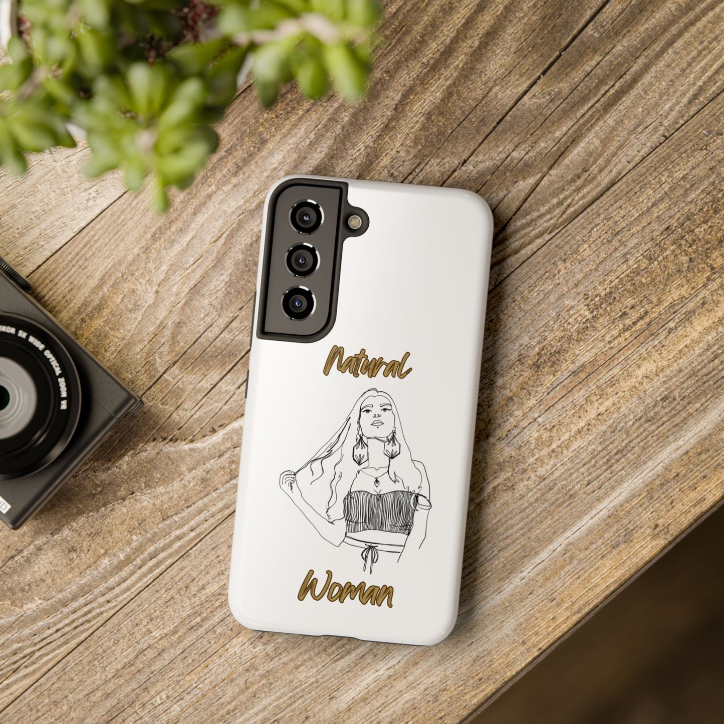 Natural Woman Thinking (BL)Tough Phone Cases WHITE