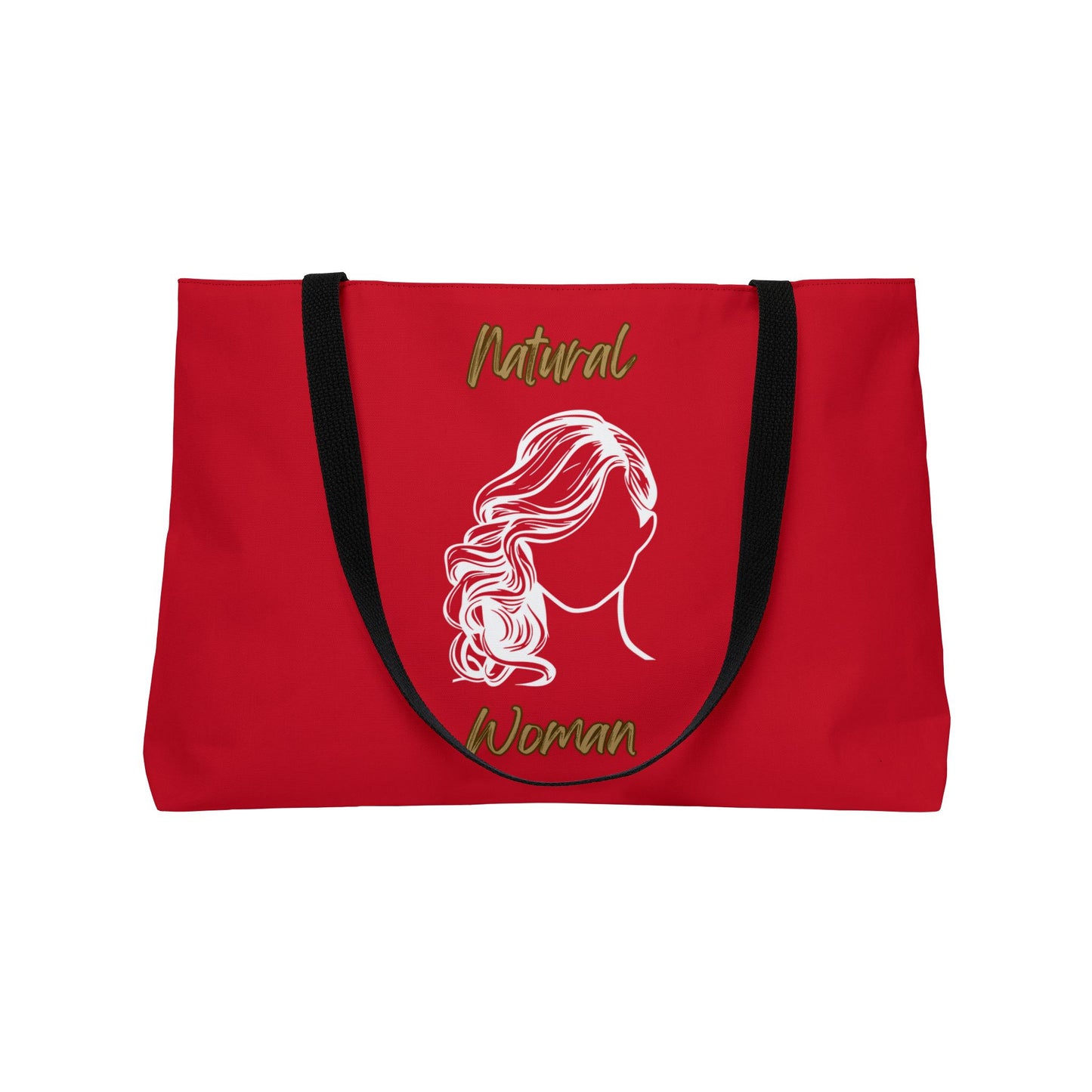 Natural Woman Long Curl (WL) Weekender Tote Bag DARK RED