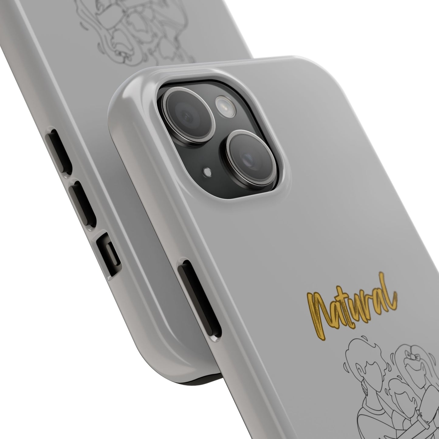 Natural Woman Bear Hugs (BL) Tough Phone Cases LIGHT GREY