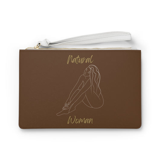 Natural Woman Beauty (WL) Clutch Bag BROWN