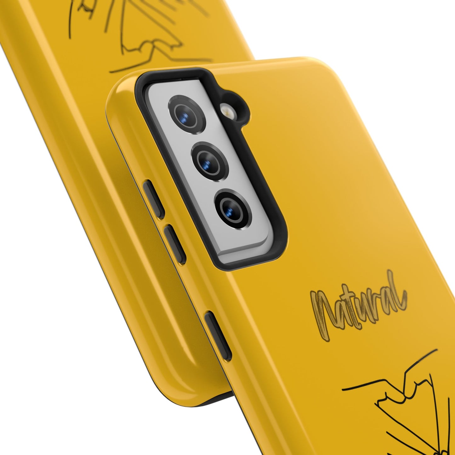 Natural Woman I Love You (BL)Tough Phone Cases YELLOW