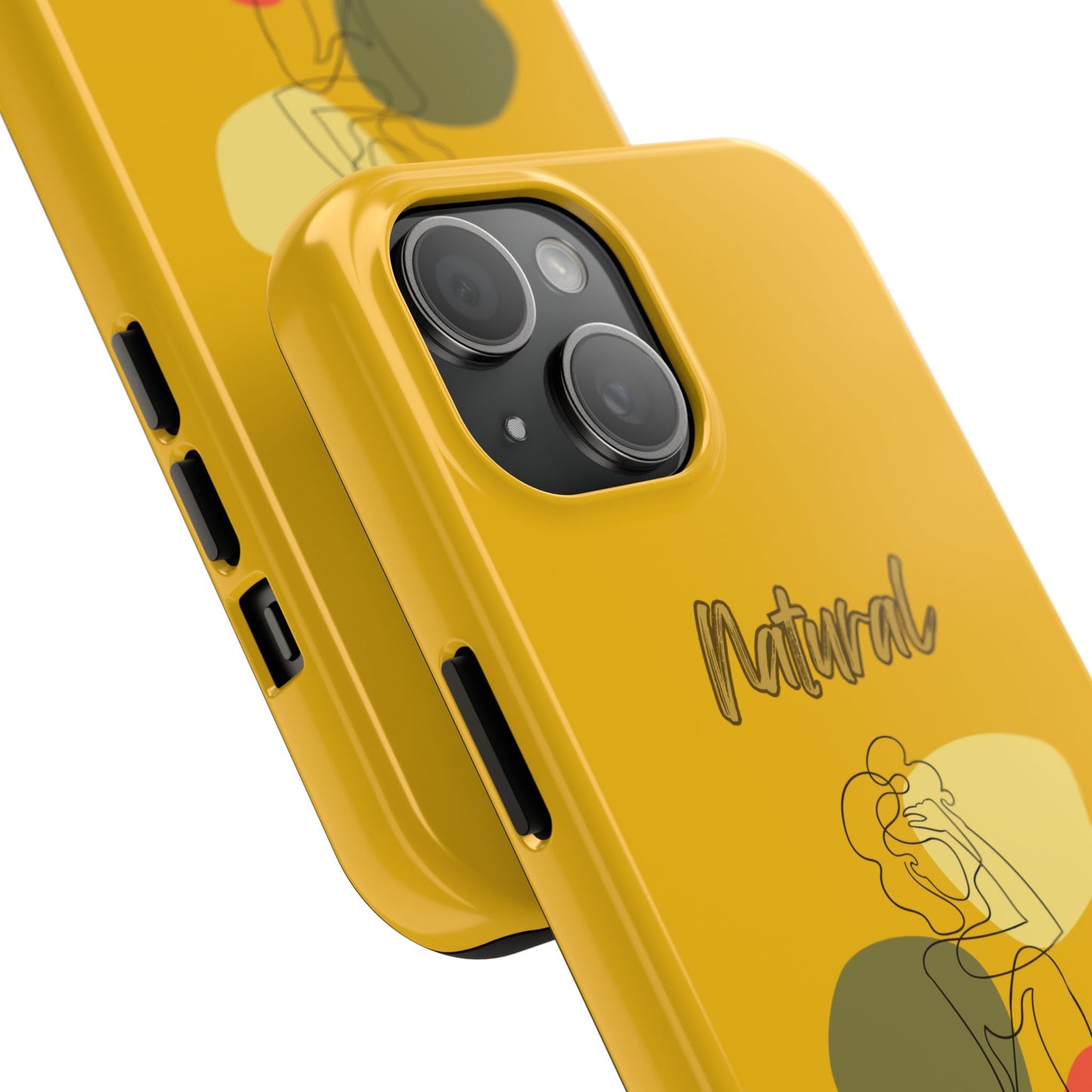 Natural Woman Colorful Pose (BL)Tough Phone Cases YELLOW