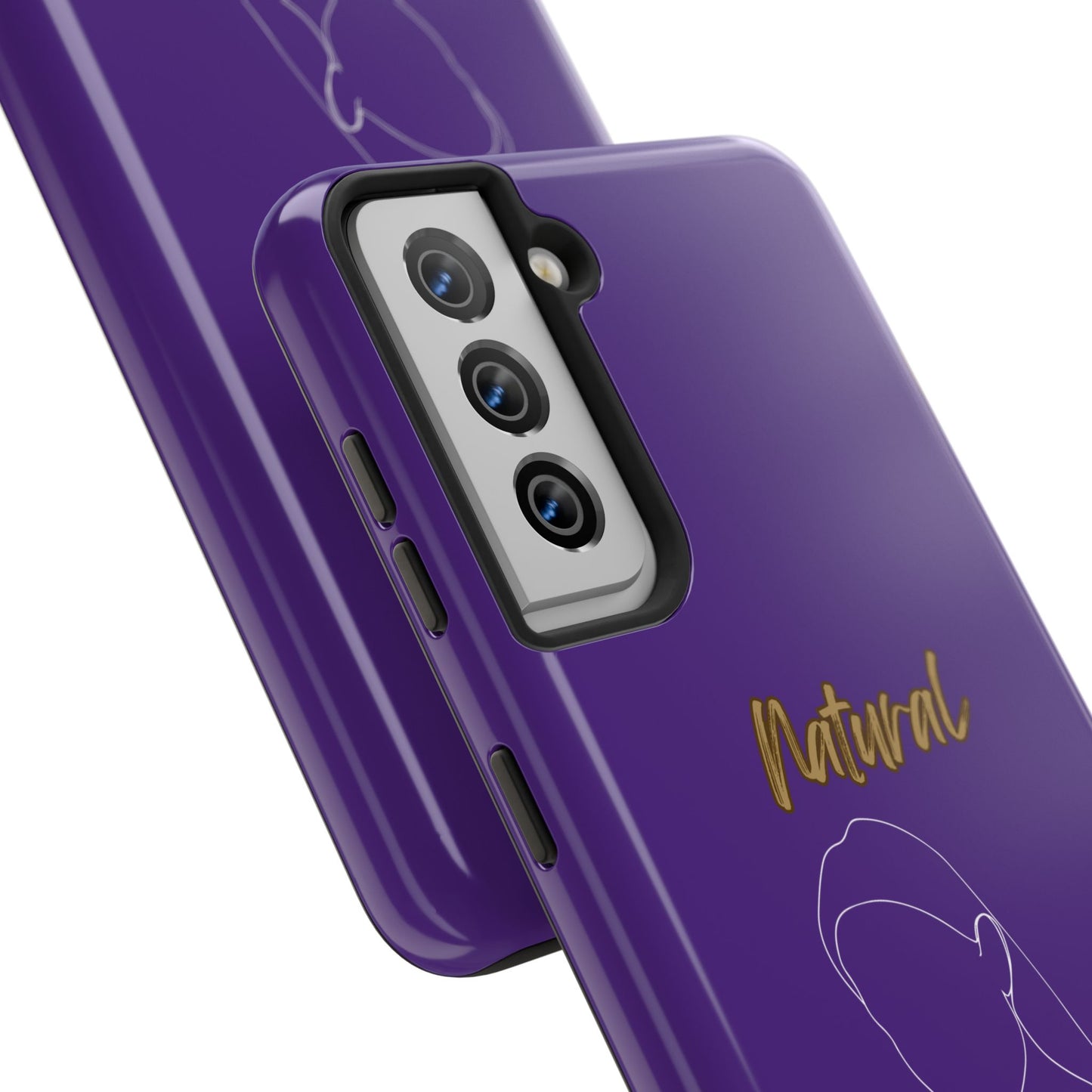 Natural Woman Tilted Look (WL) Tough Phone Cases PURPLE