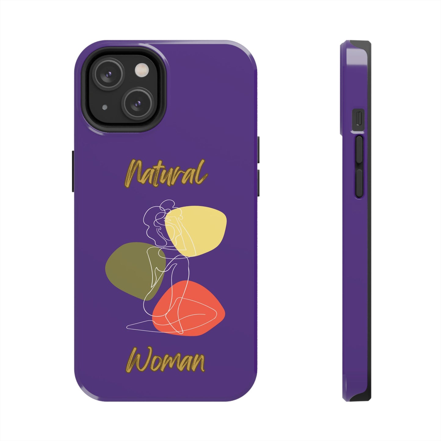Natural Woman Colorful Pose (WL)Tough Phone Cases PURPLE