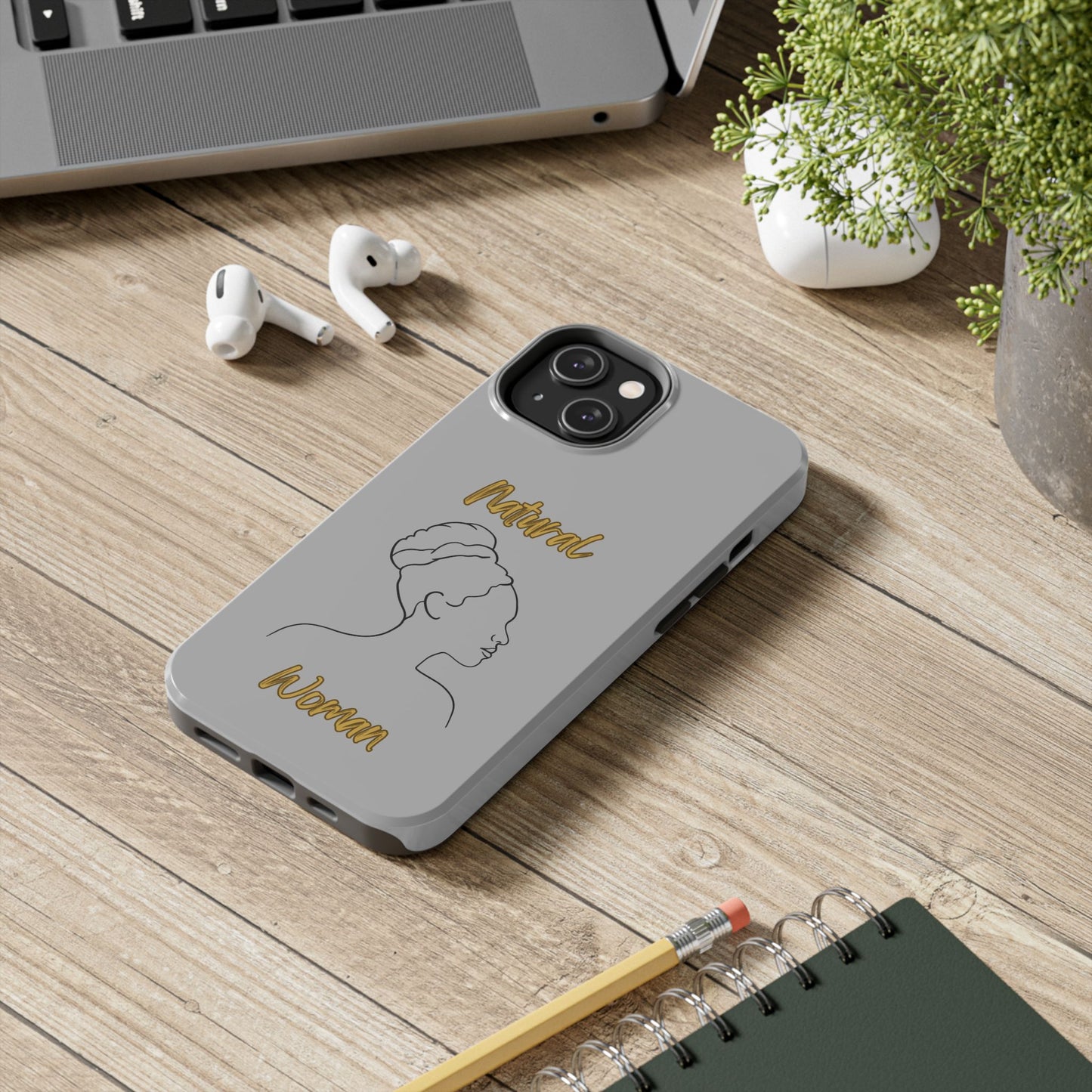 Natural Woman Mixed (BL)Tough Phone Cases LIGHT GREY