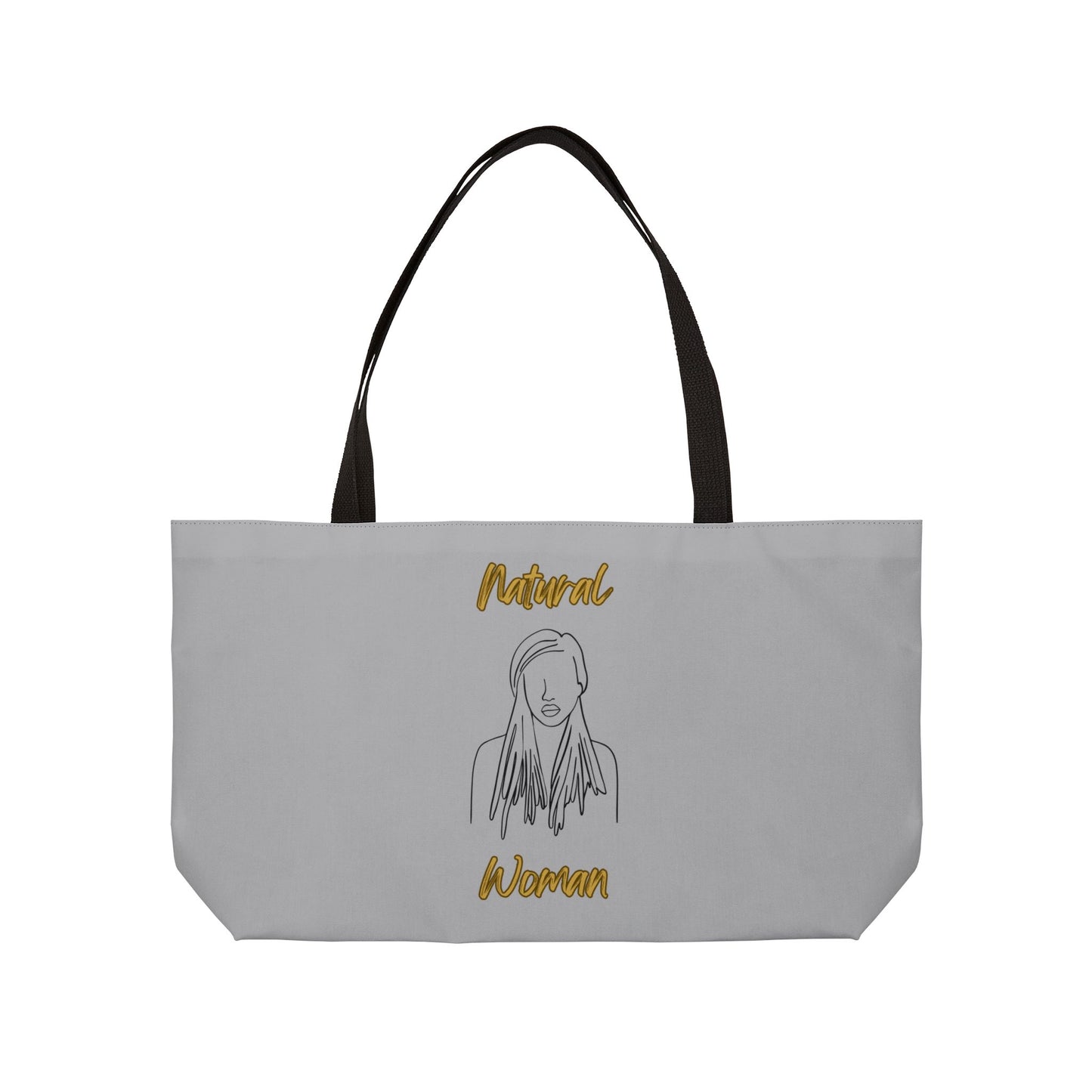 Natural Woman Content (BL) Weekender Tote Bag LIGHT GREY