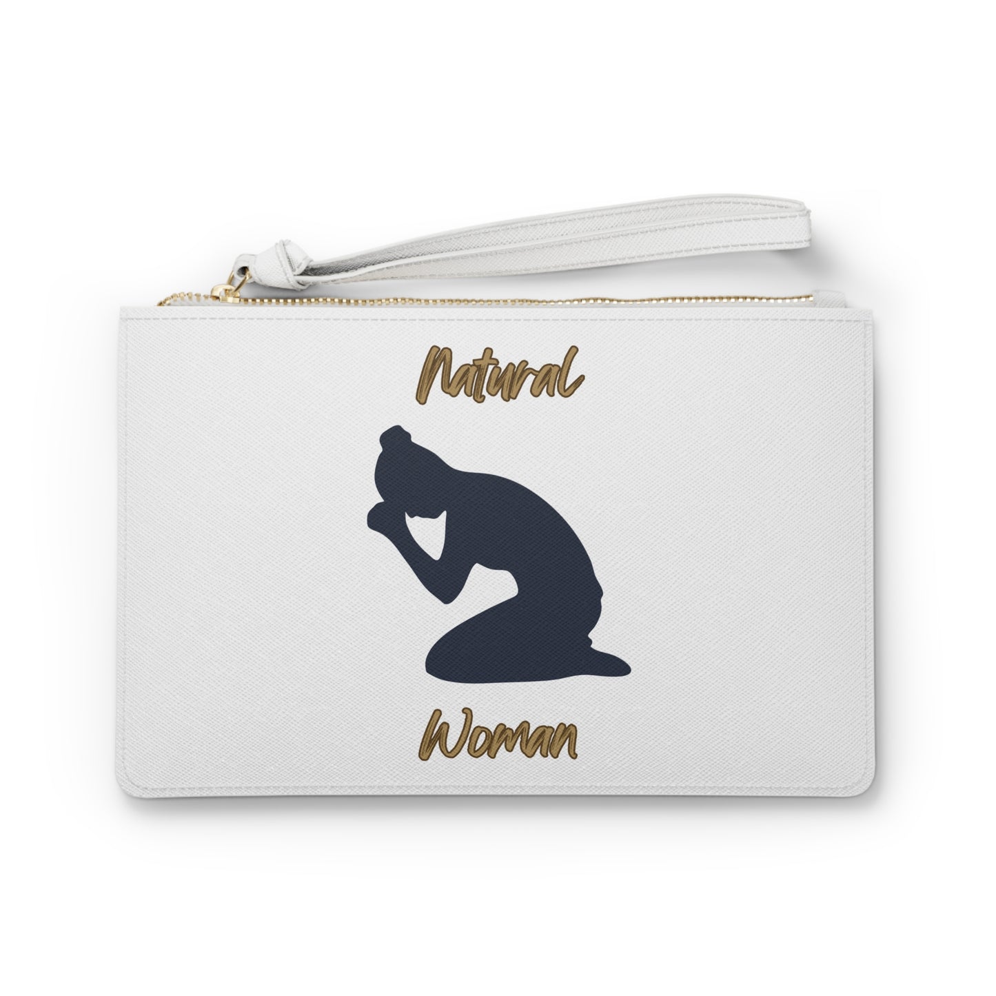 Natural Woman Pray (BL) Clutch Bag WHITE