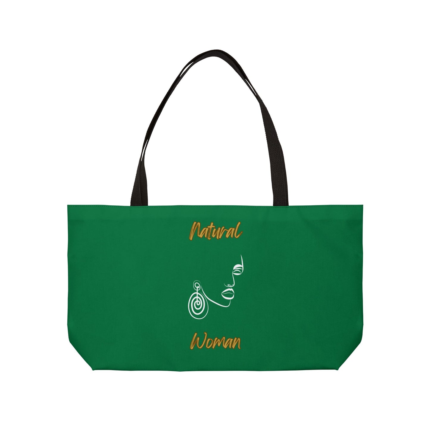 Natural Woman Music In My Soul (WL) Weekender Tote Bag DARK GREEN
