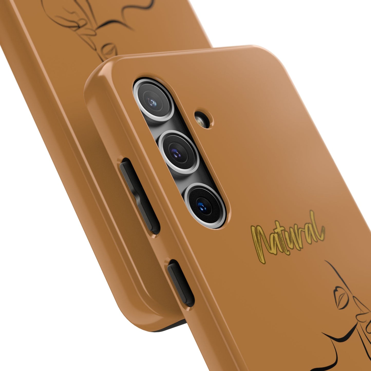 Natural Woman Chin Up (BL)Tough Phone Cases LIGHT BROWN