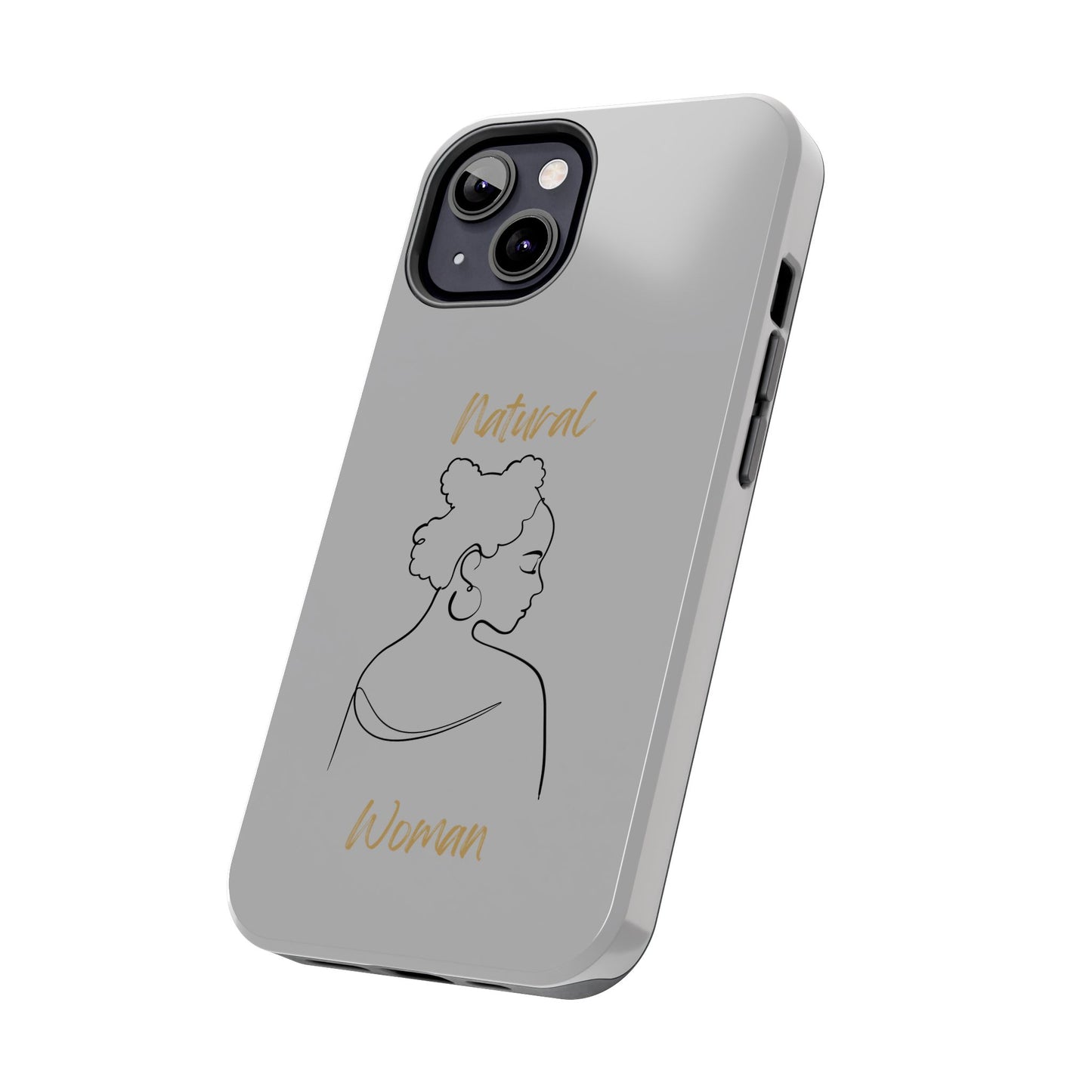 Natural Woman Twists (BL) Tough Phone Cases LIGHT GREY