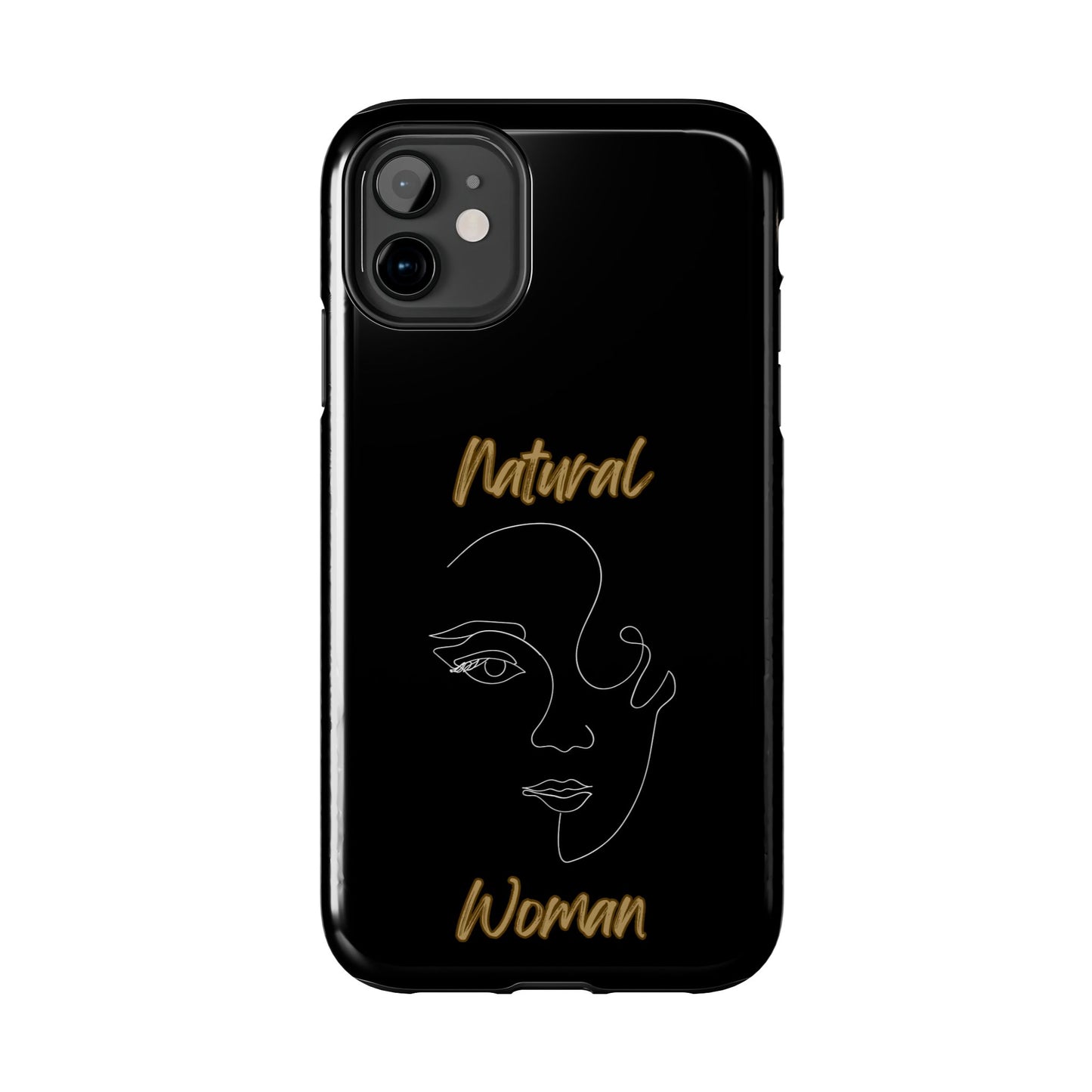 Natural Woman Looking (WL) Tough Phone Cases BLACK