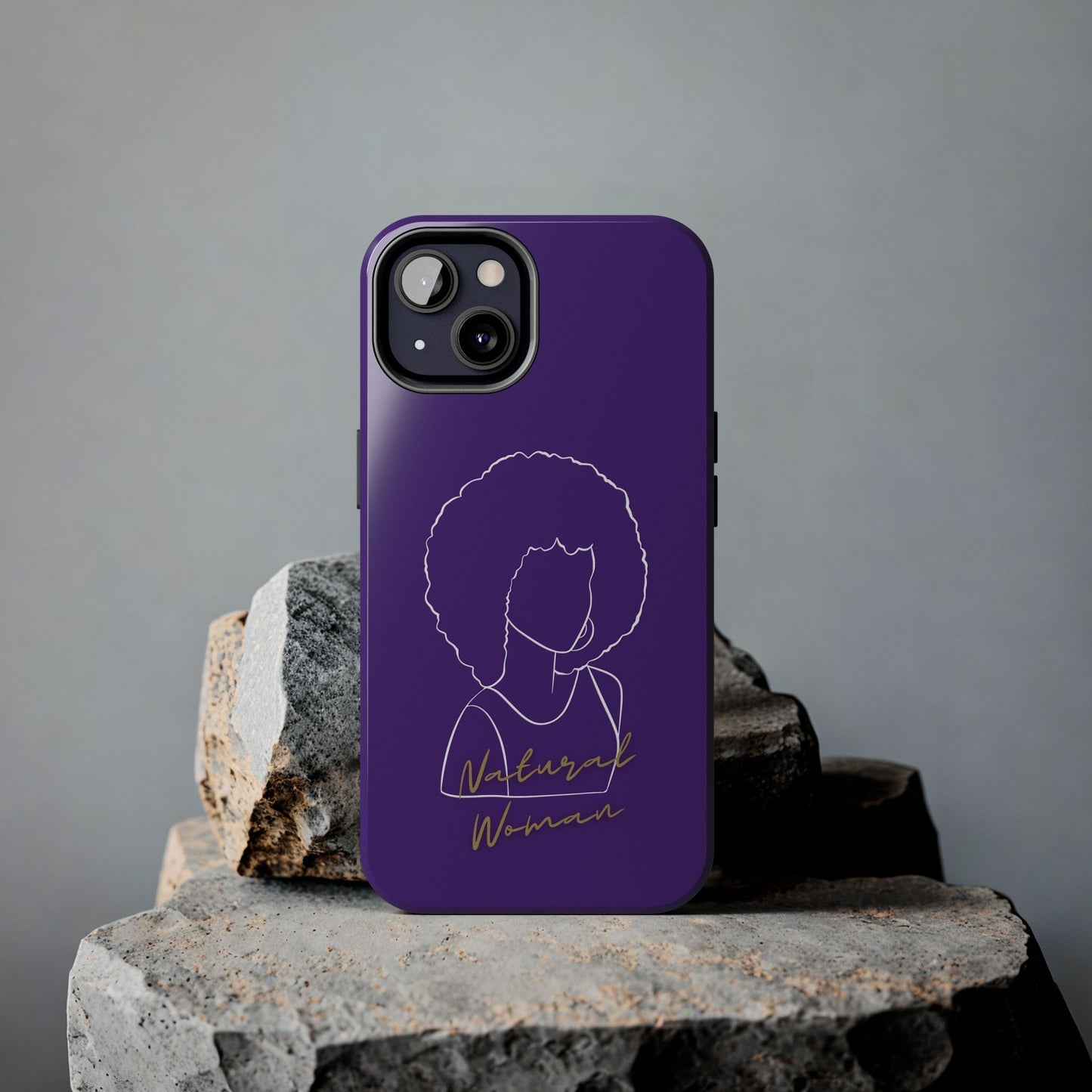 Natural Woman Afro (WL)Tough Phone Cases PURPLE