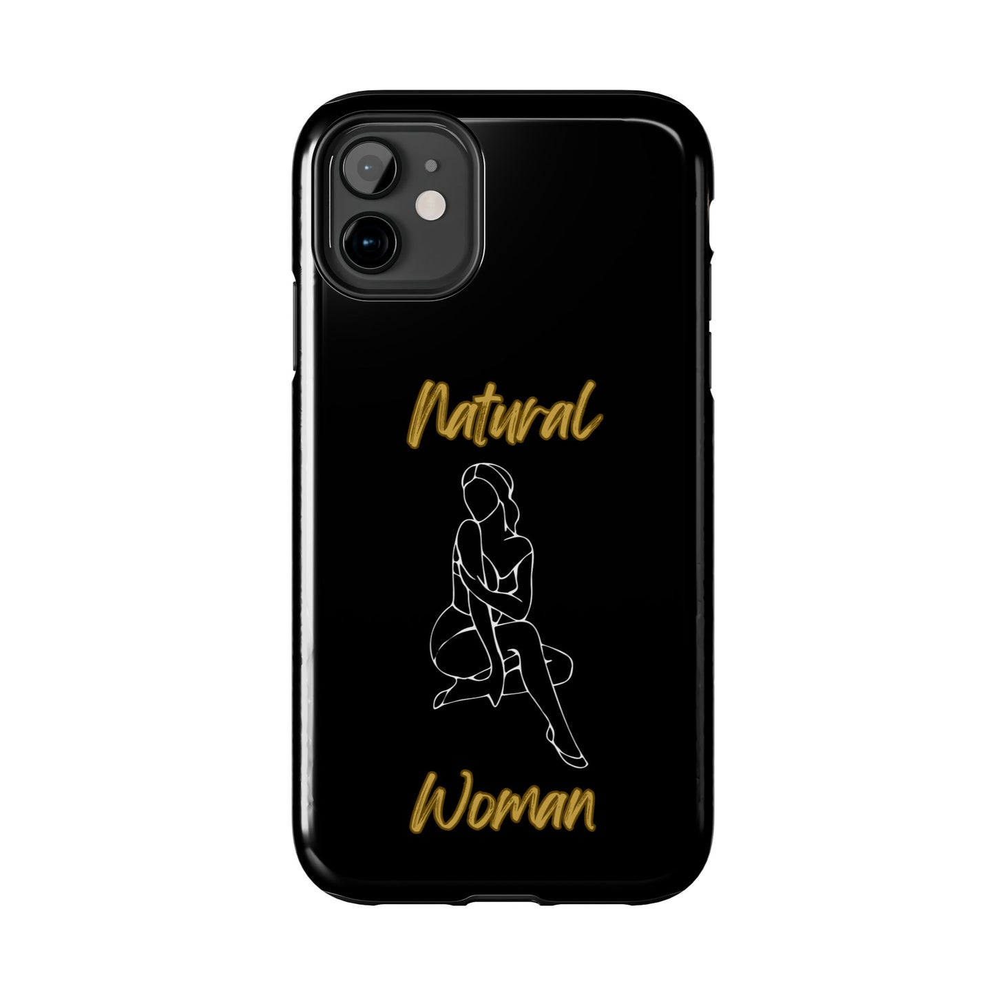 Natural Woman Shoulder Action (WL)Tough Phone Cases BLACK