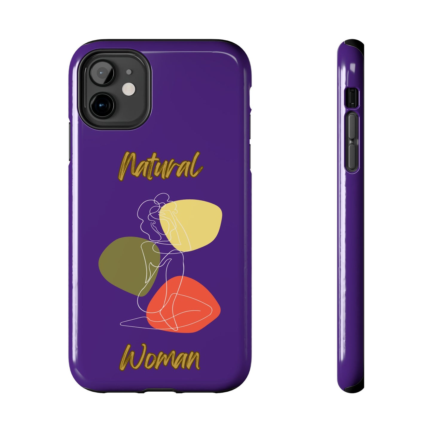 Natural Woman Colorful Pose (WL)Tough Phone Cases PURPLE