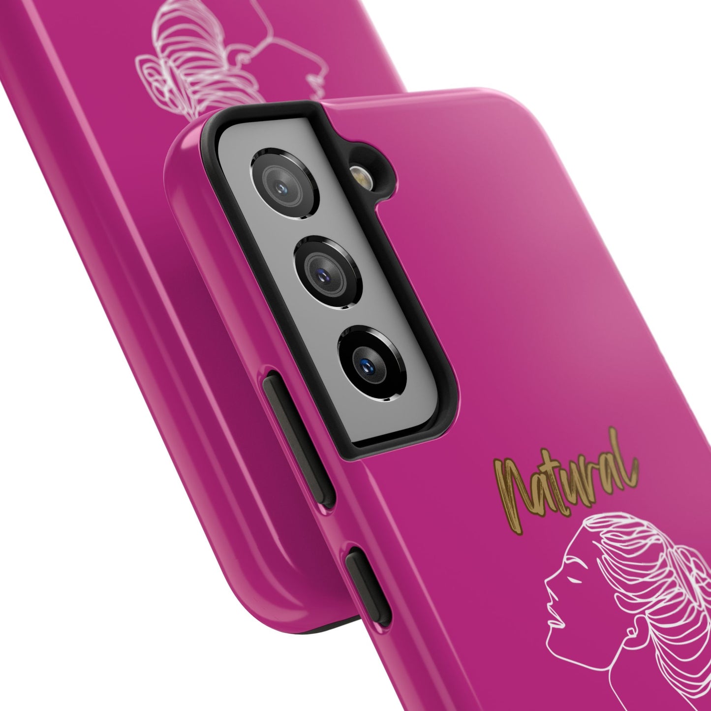 Natural Woman Wet Bun (WL) Tough Phone Cases PINK