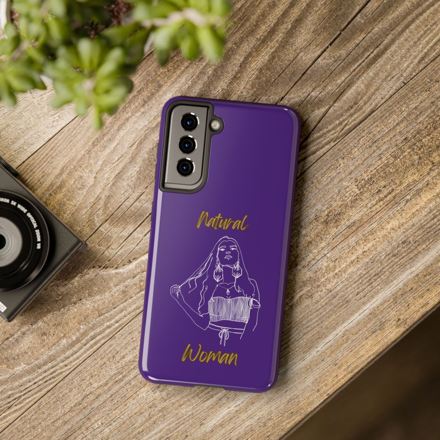 Natural Woman Thinking (WL)Tough Phone Cases PURPLE