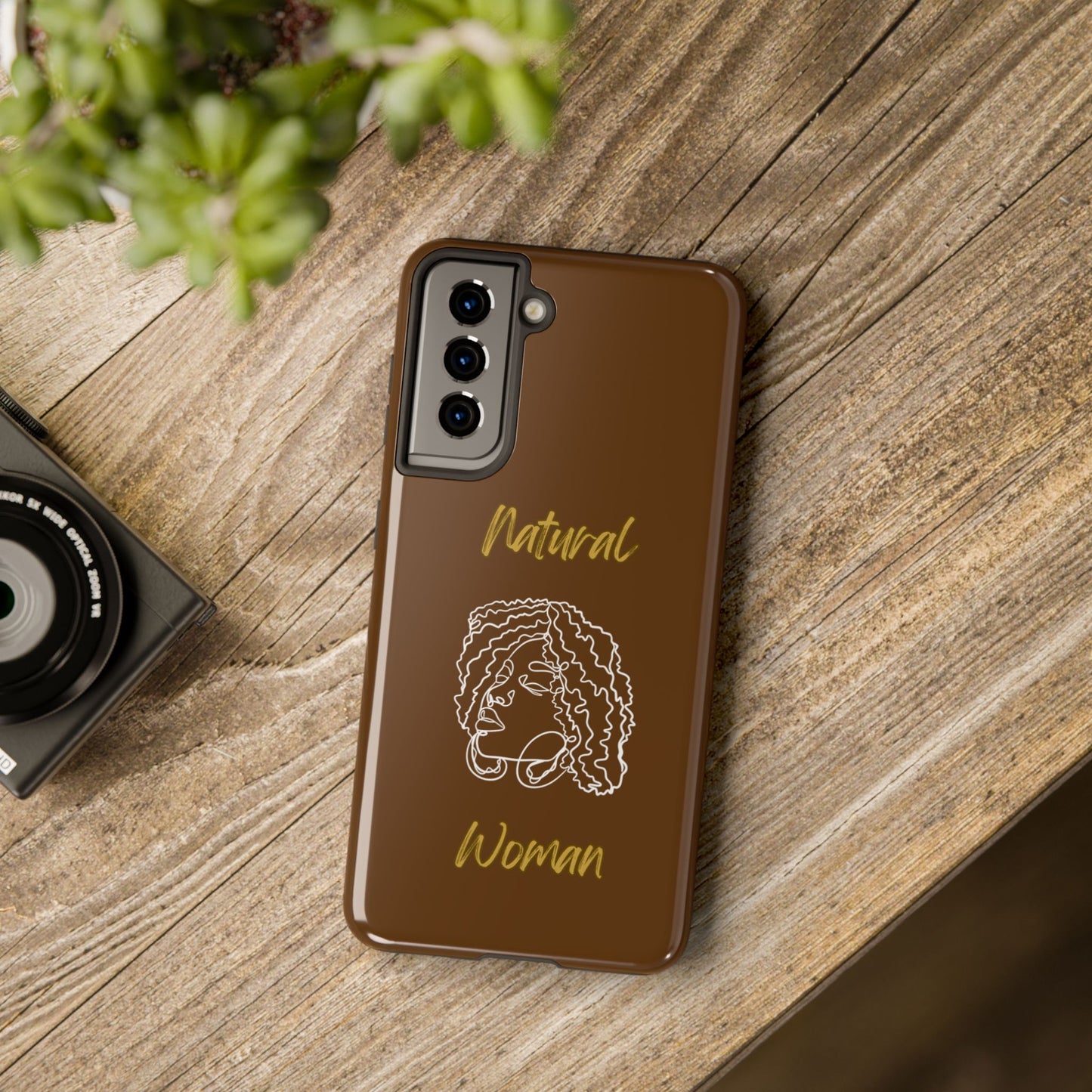 Natural Woman Naturally Me (WL)Tough Phone Cases BROWN