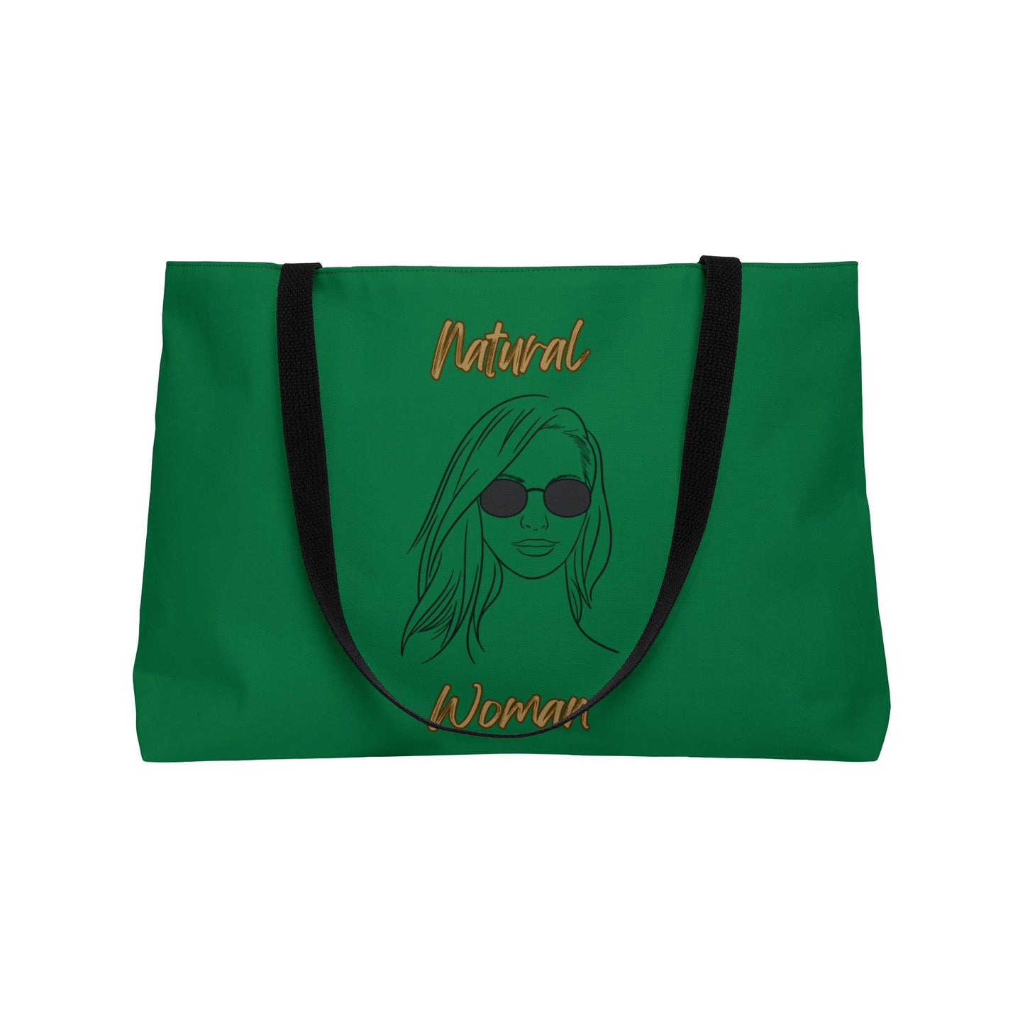 Natural Woman Shades (BL) Weekender Tote Bag DARK GREEN