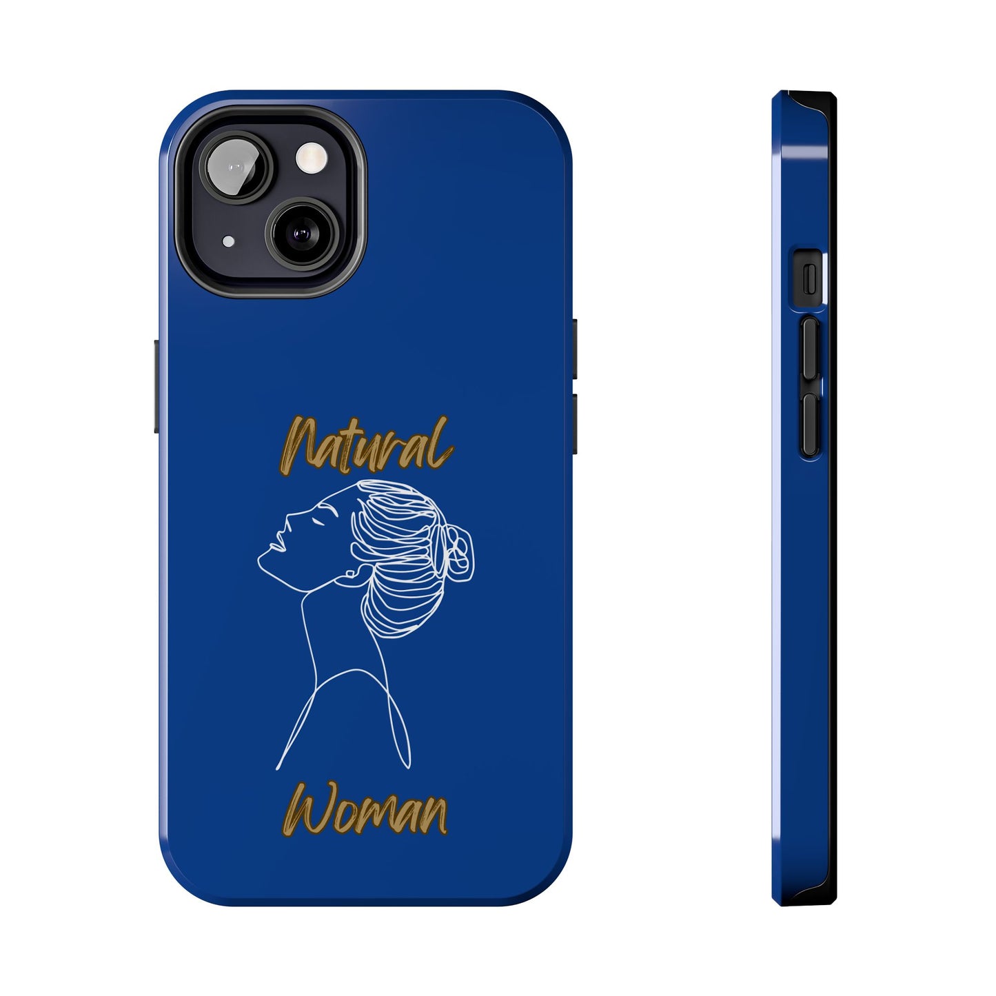 Natural Woman Wet Bun (WL) Tough Phone Cases DARK BLUE