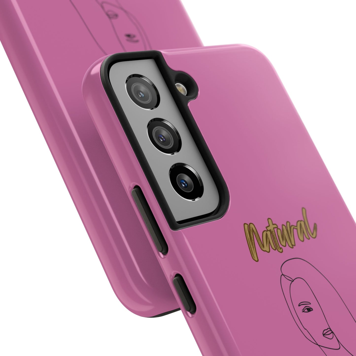 Natural Woman Covered Eye (BL)Tough Phone Cases LIGHT PINK