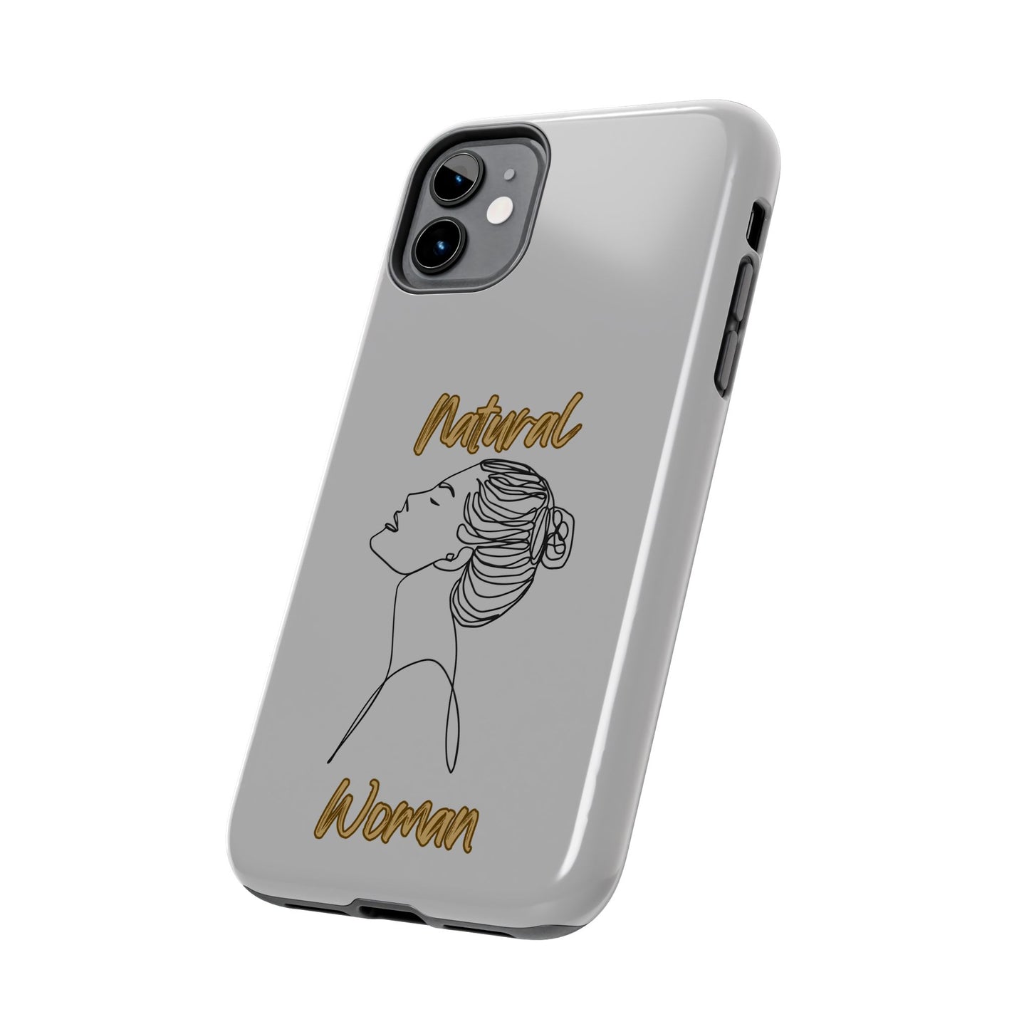 Natural Woman Wet Bun (BL) Tough Phone Cases LIGHT GREY