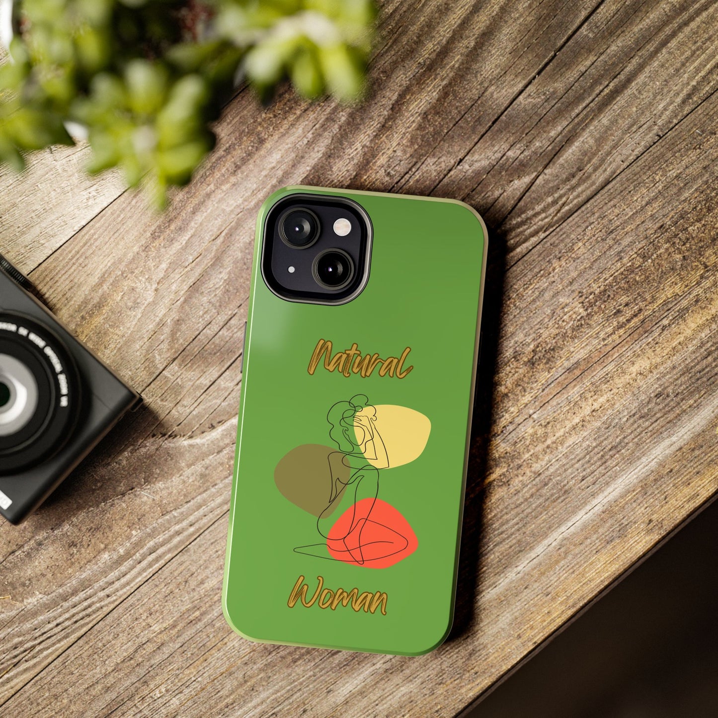 Natural Woman Colorful Pose (BL)Tough Phone Cases GREEN