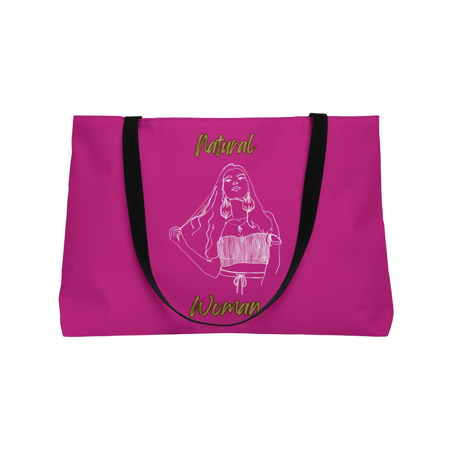 Natural Woman Thinking (WL) Weekender Tote Bag PINK