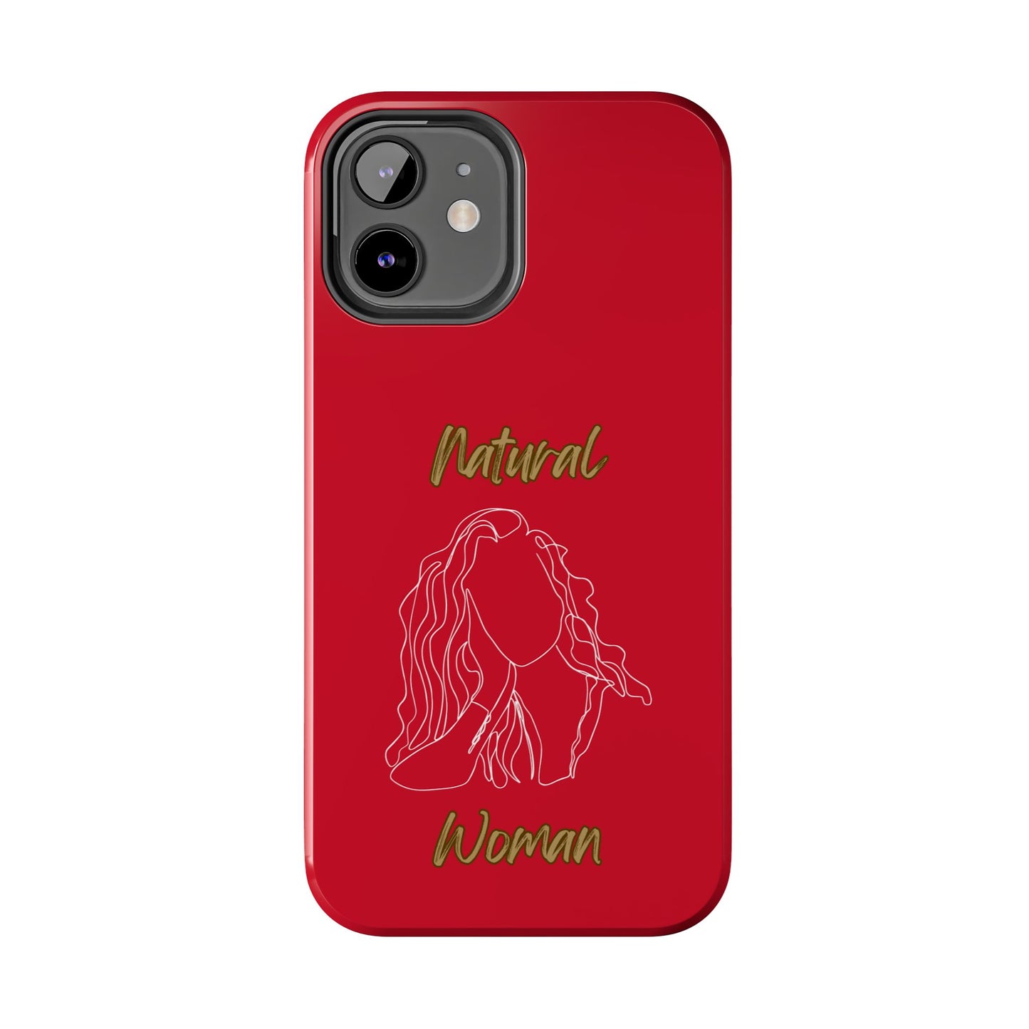 Natural Woman Relaxed (WL) Tough Phone Cases DARK RED