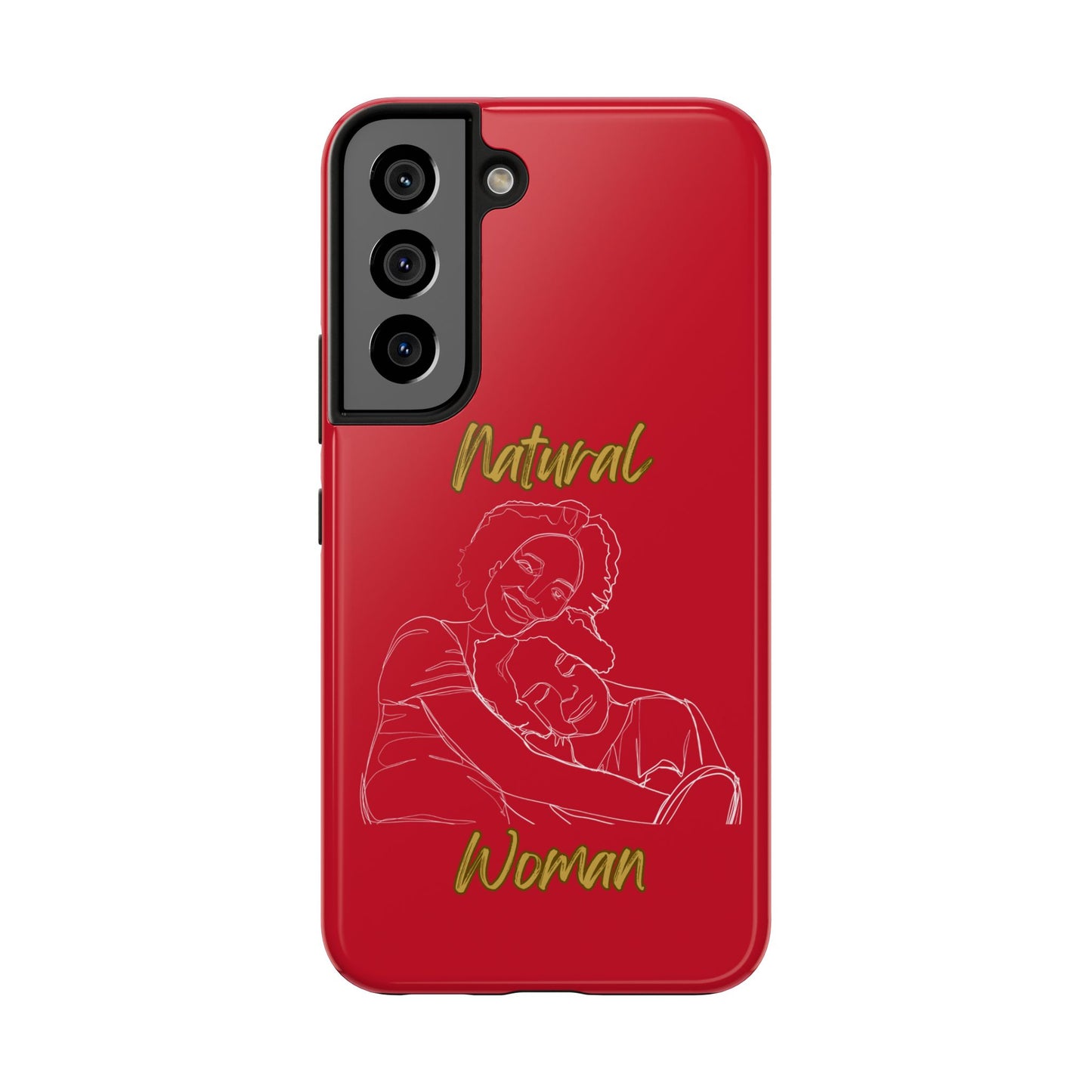 Natural Woman Loving Embrace (WL)Tough Phone Cases DARK RED
