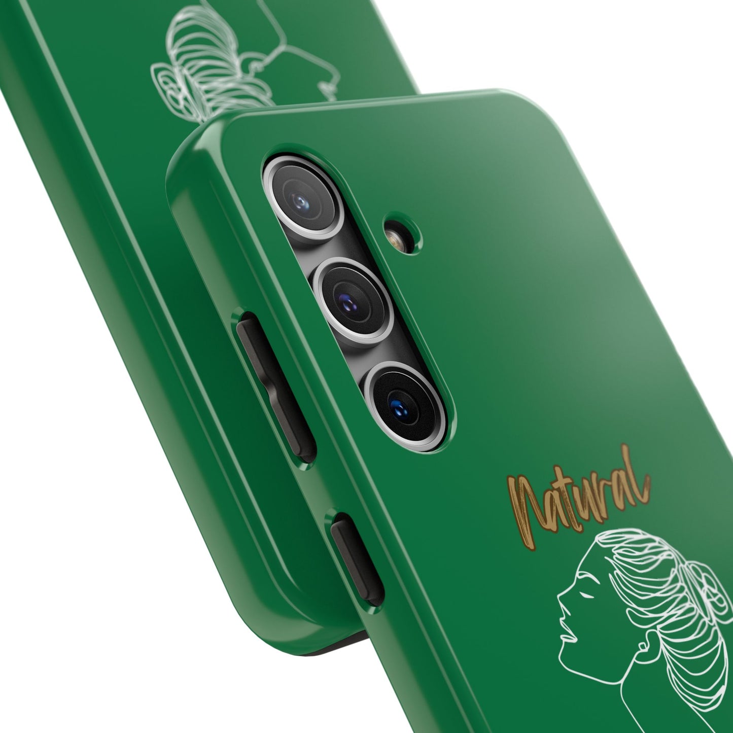 Natural Woman Wet Bun (WL) Tough Phone Cases DARK GREEN