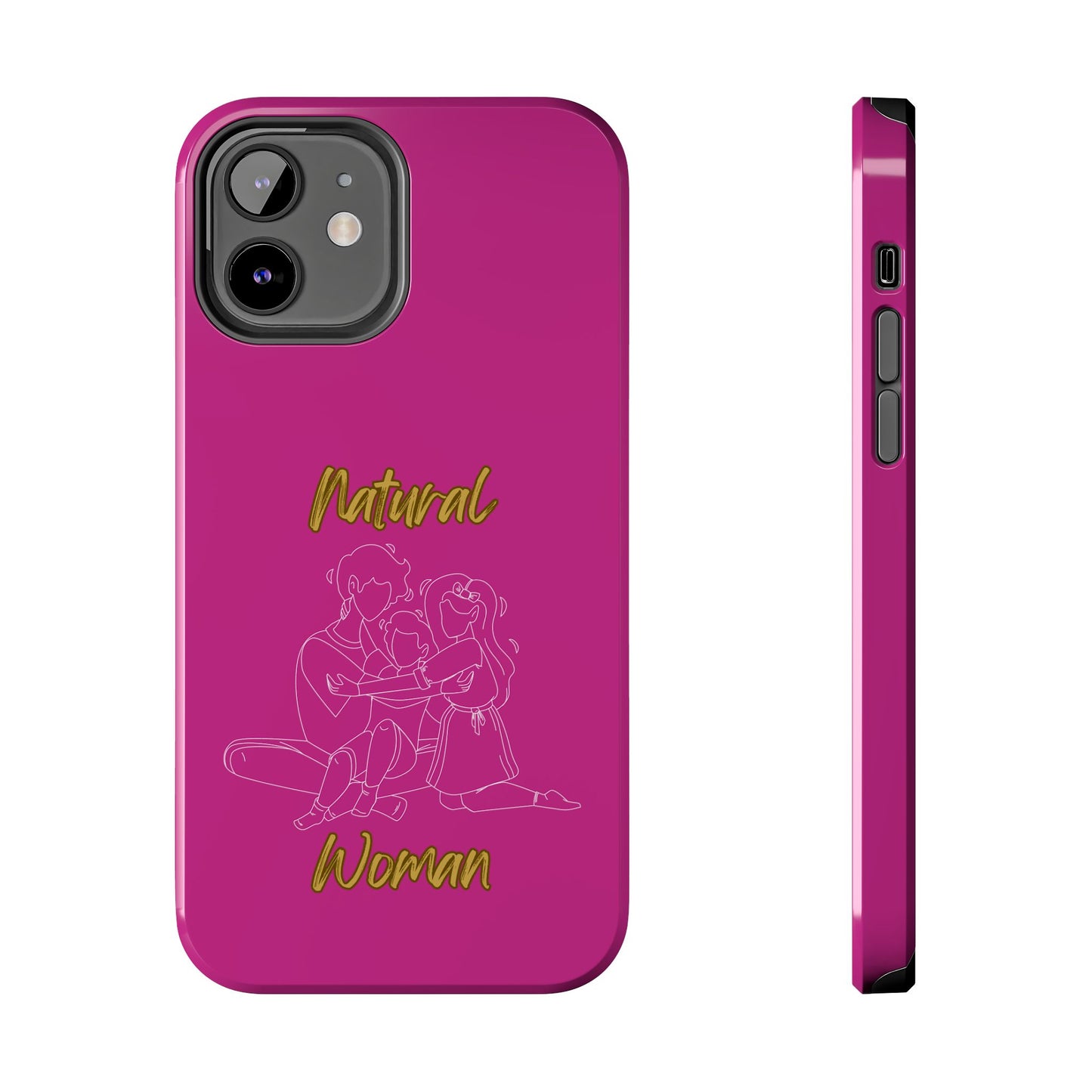 Natural Woman Bear Hugs (WL) Tough Phone Cases PINK
