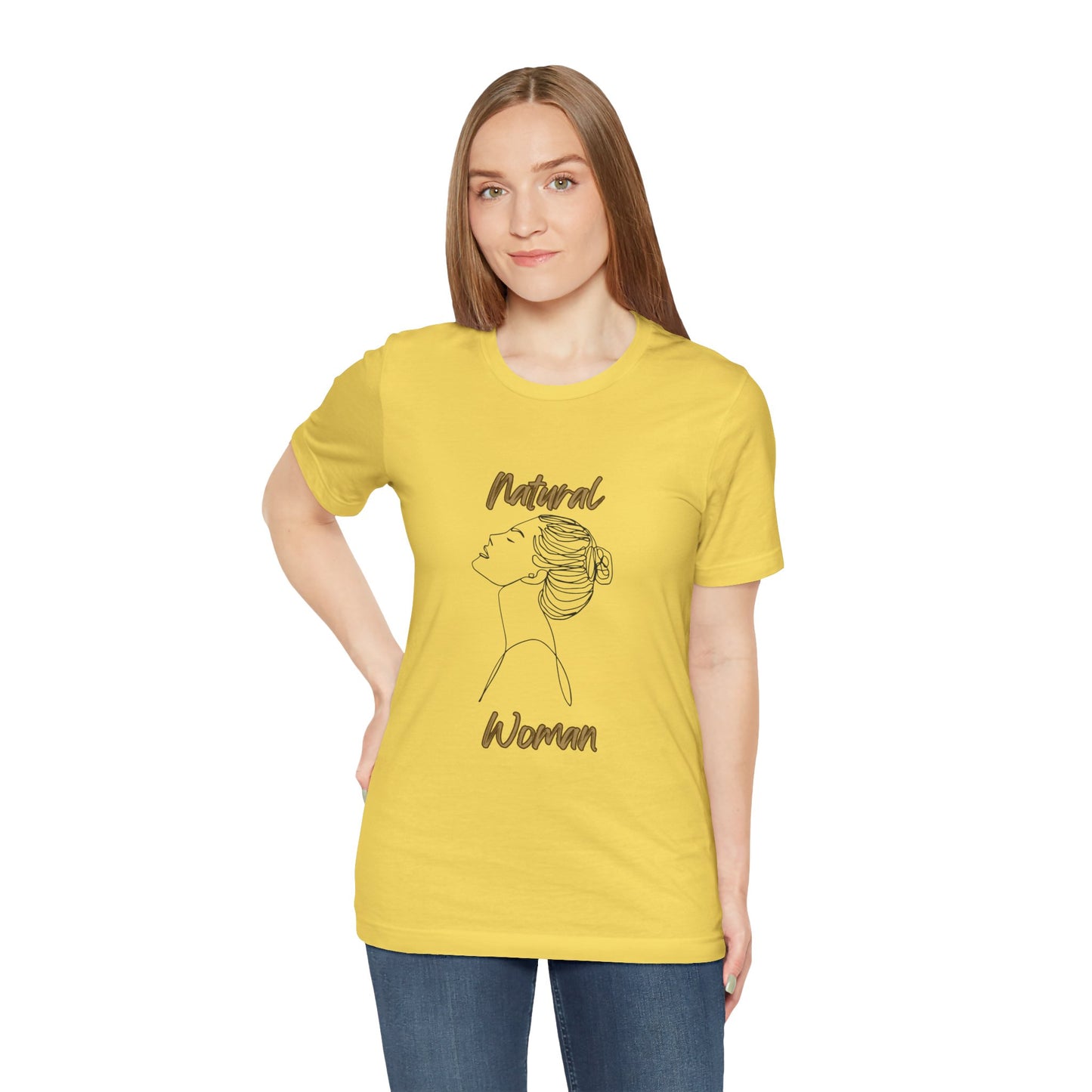 Natural Woman Wet Bun (BL) Short Sleeve T-Shirt