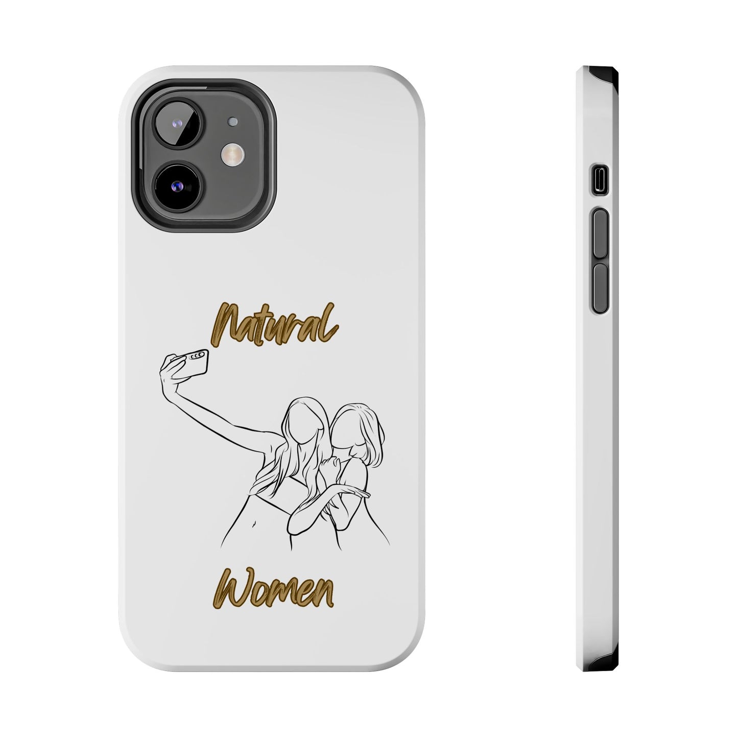 Natural Woman Friends Selfie (BL)Tough Phone Cases WHITE