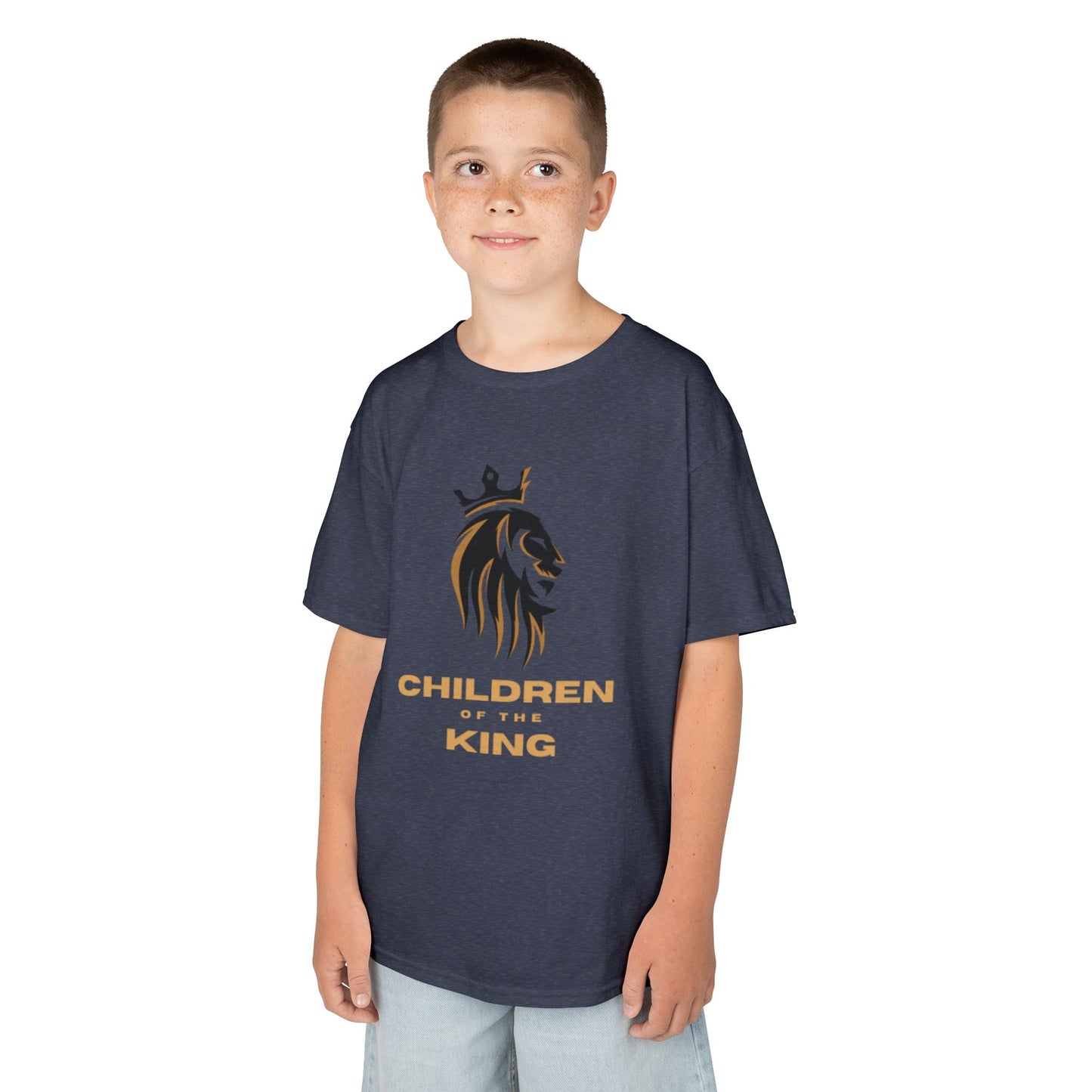 Children of the King Inspirational Kids Cotton T-Shirt (BL)